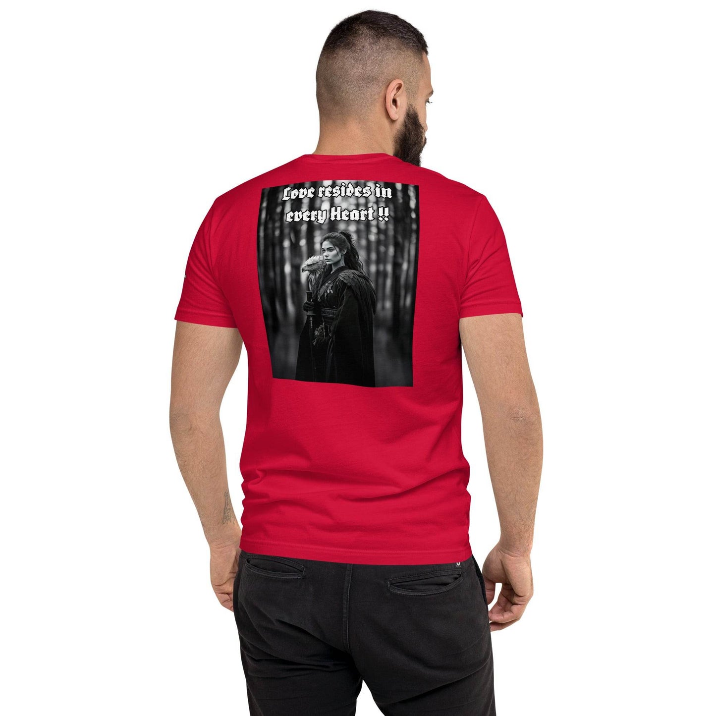 Unisex Short Sleeve 100% combed ring-spun cotton T-shirt Design #1 - Monk&Nun UnisexClothing