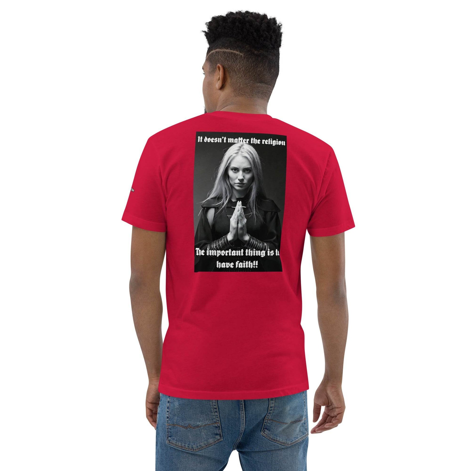 Unisex Short Sleeve 100% combed ring-spun cotton t-Shirt Design #3 - Monk&Nun UnisexClothing