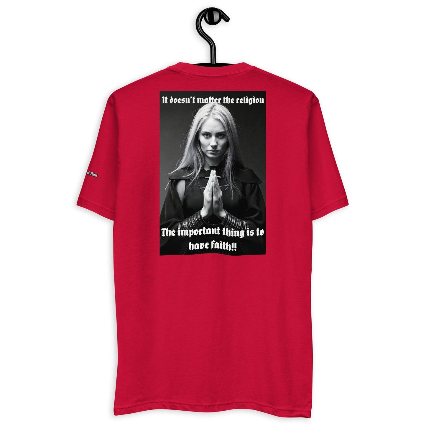 Unisex Short Sleeve 100% combed ring-spun cotton t-Shirt Design #3 - Monk&Nun UnisexClothing