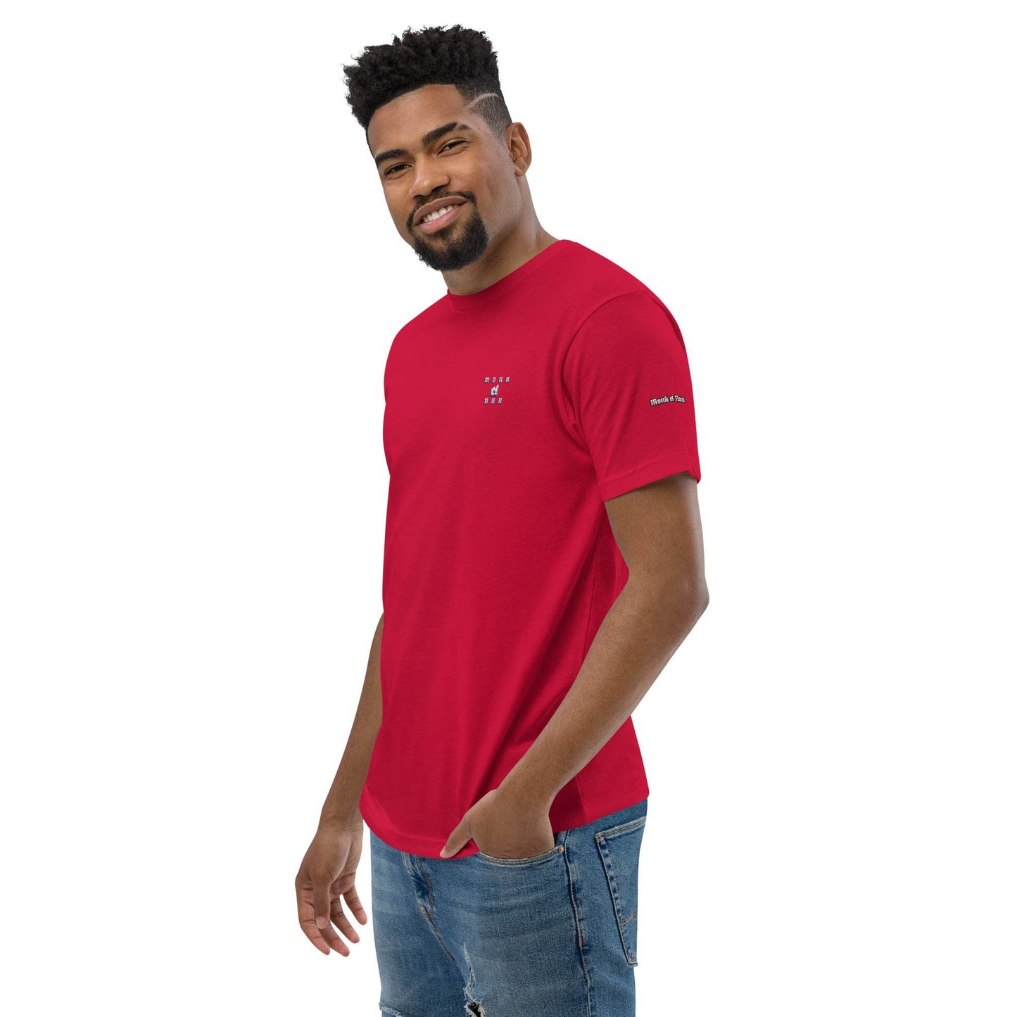 Unisex Short Sleeve 100% combed ring-spun cotton t-Shirt Design #3 - Monk&Nun UnisexClothing