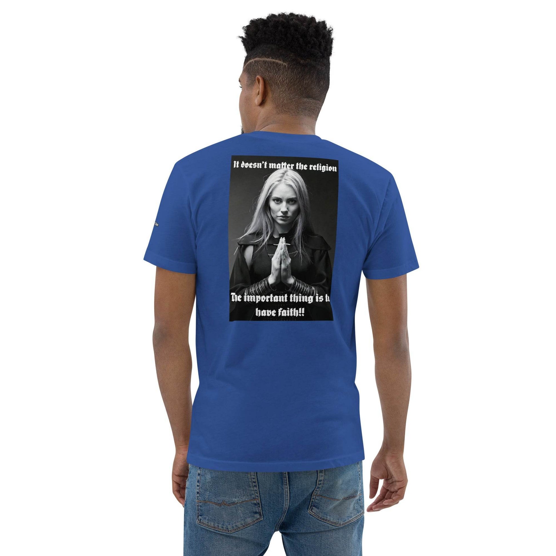 Unisex Short Sleeve 100% combed ring-spun cotton t-Shirt Design #3 - Monk&Nun UnisexClothing