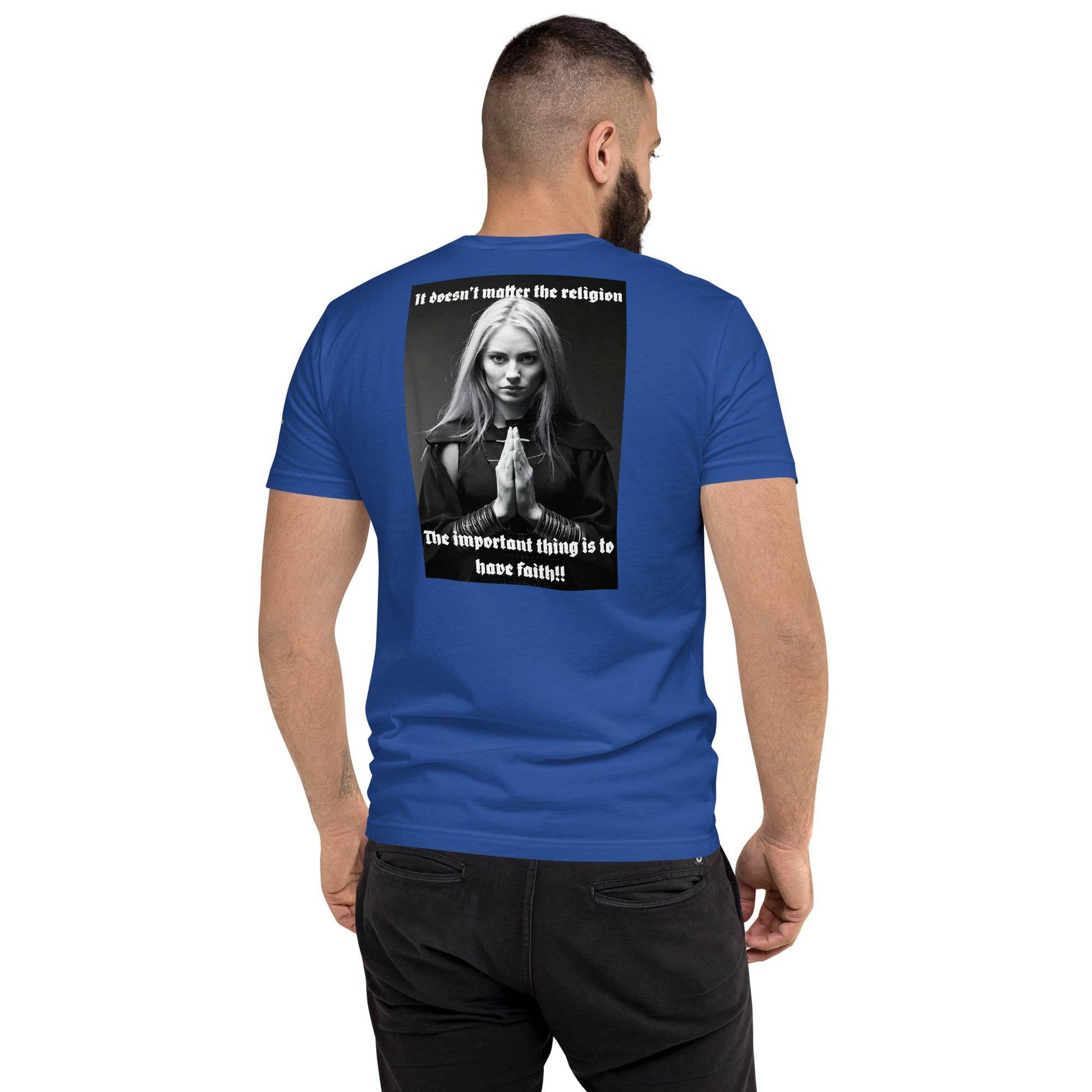 Unisex Short Sleeve 100% combed ring-spun cotton t-Shirt Design #3 - Monk&Nun UnisexClothing