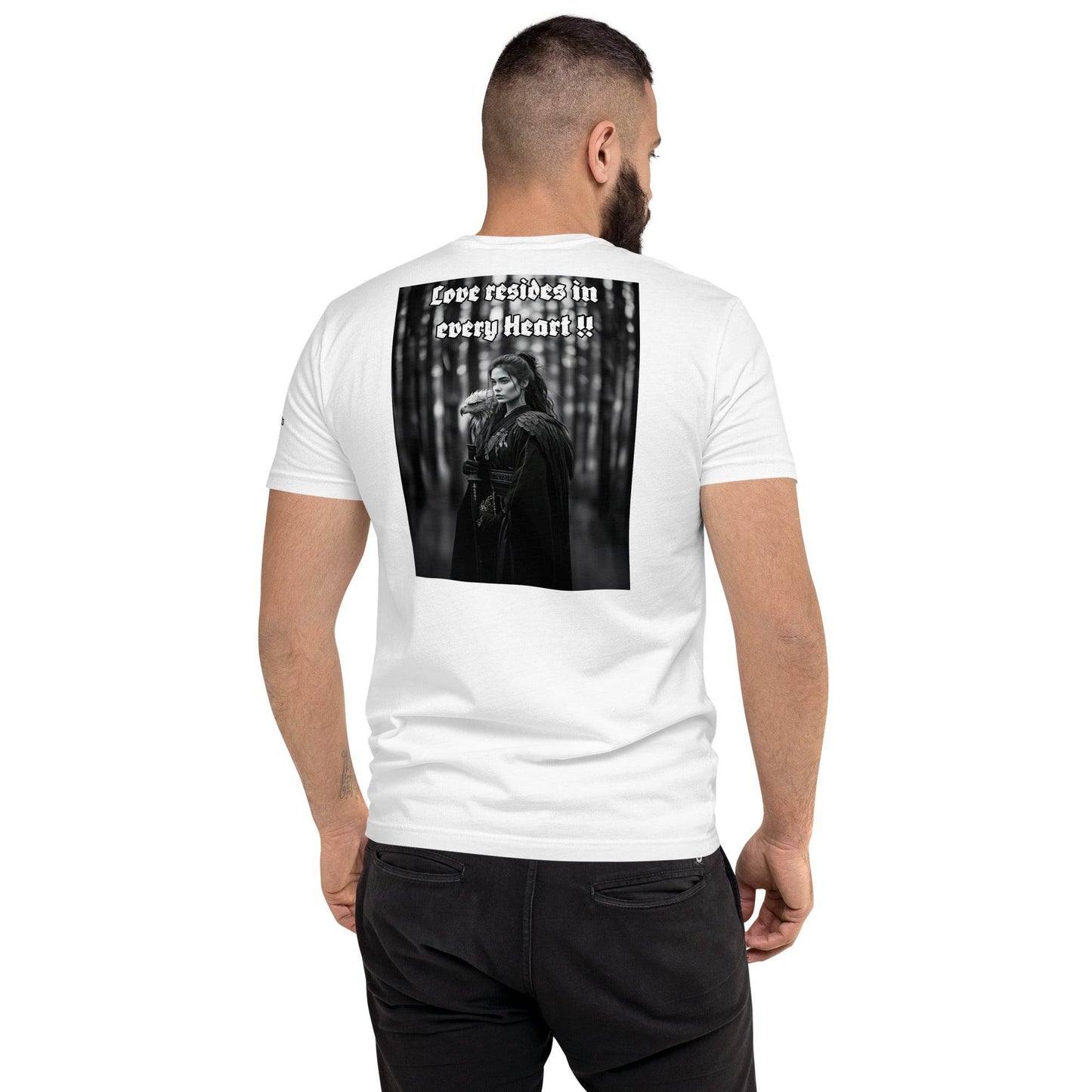 Unisex Short Sleeve 100% combed ring-spun cotton T-shirt Design #1 - Monk&Nun UnisexClothing