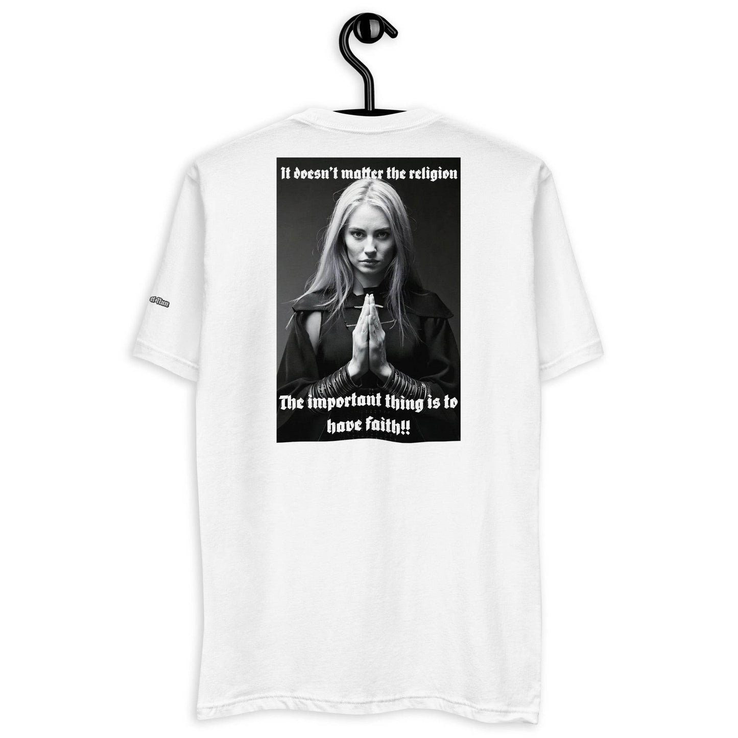 Unisex Short Sleeve 100% combed ring-spun cotton t-Shirt Design #3 - Monk&Nun UnisexClothing