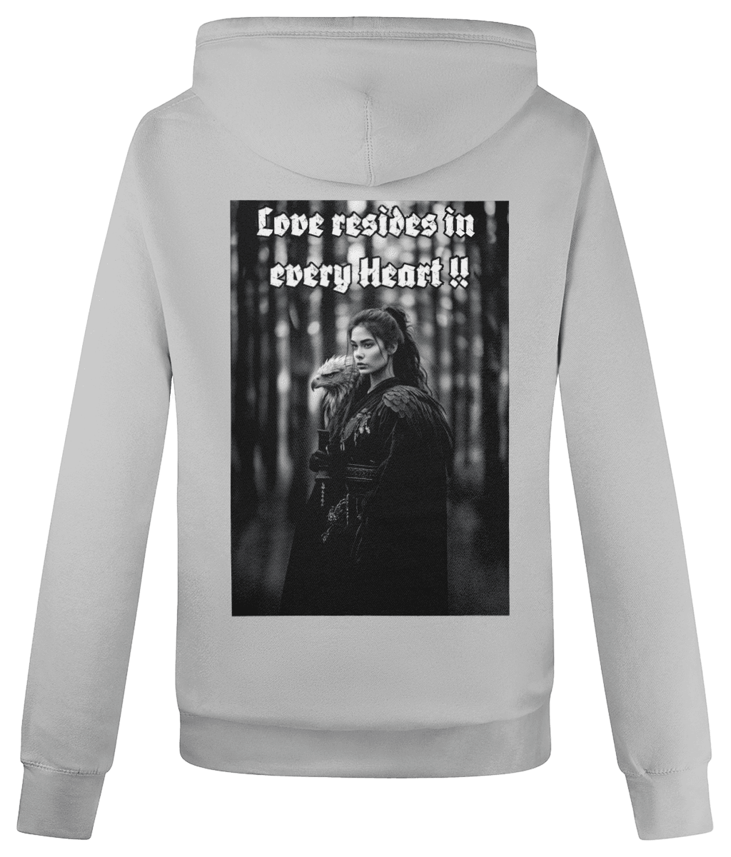 Cross Neck Hoodie 70%cotton Back Design #1 - Monk&Nun UnisexClothing