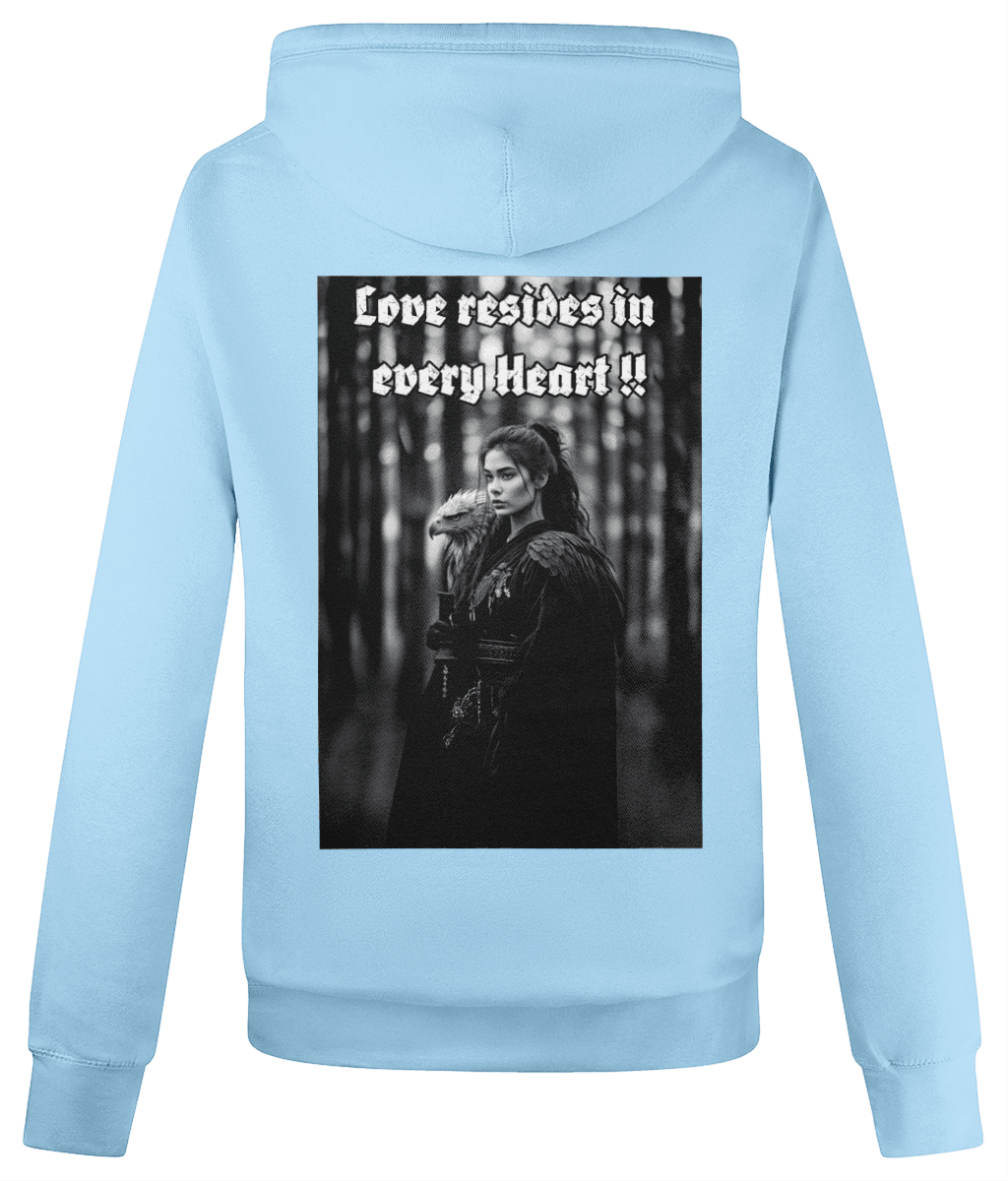 Cross Neck Hoodie 70%cotton Back Design #1 - Monk&Nun UnisexClothing