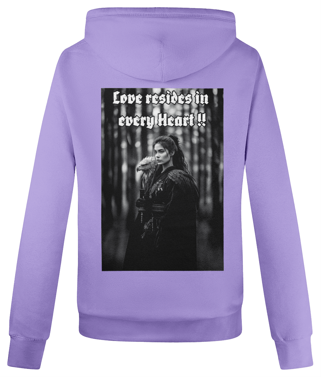 Cross Neck Hoodie 70%cotton Back Design #1 - Monk&Nun UnisexClothing