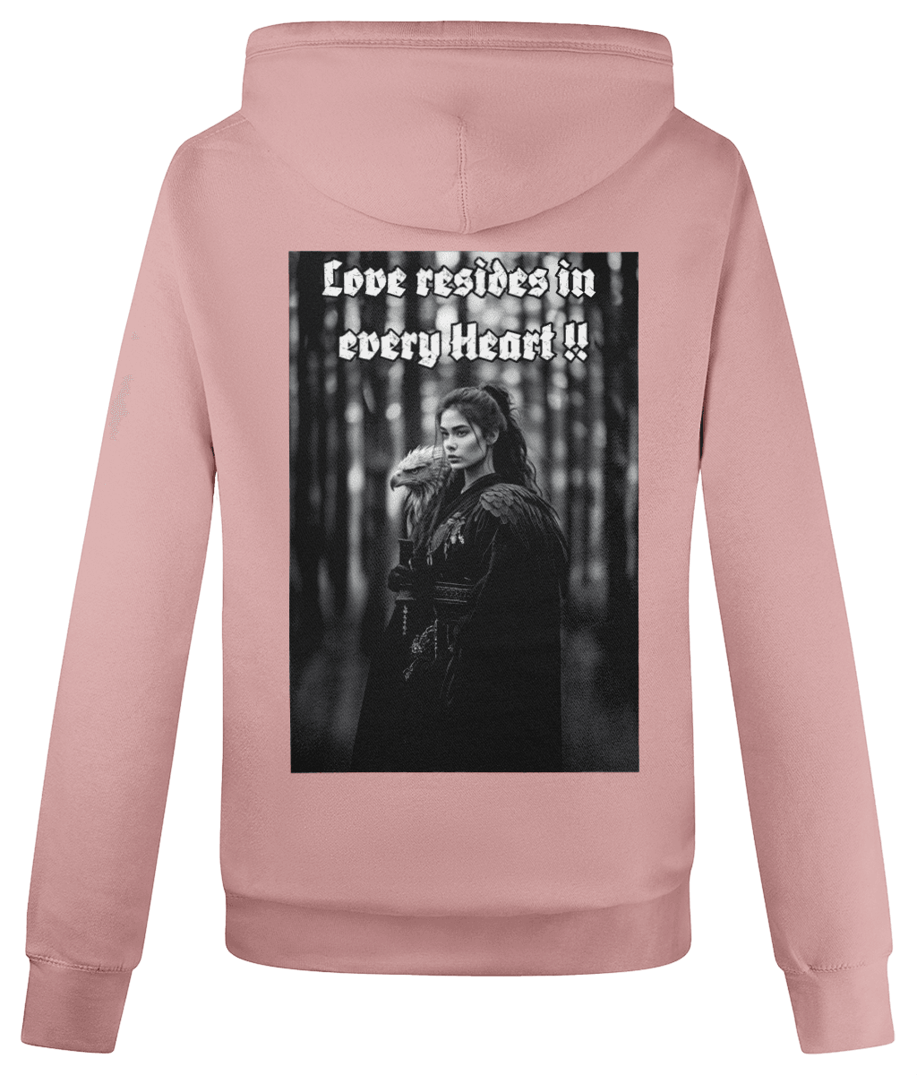 Cross Neck Hoodie 70%cotton Back Design #1 - Monk&Nun UnisexClothing