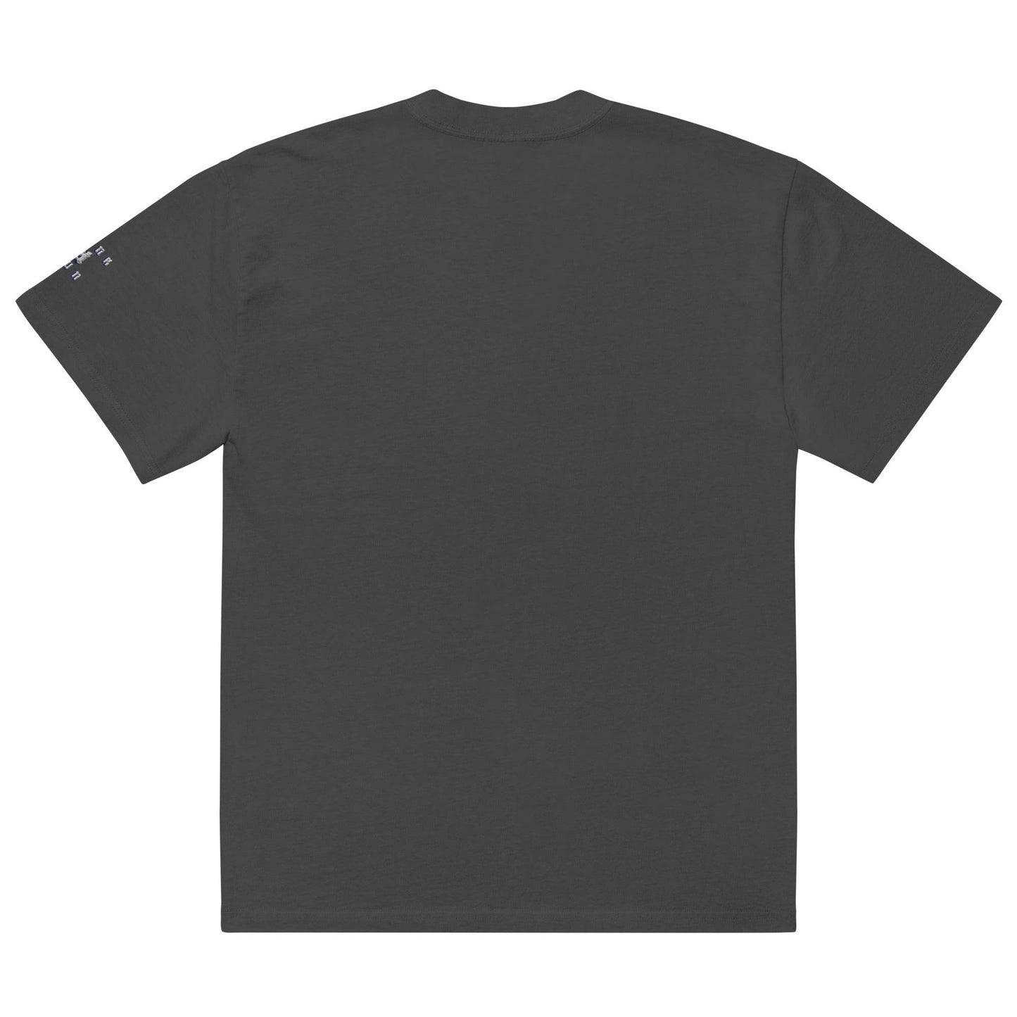 Unisex Oversized faded 100% carded cotton t-shirt Always think positive - Monk&Nun UnisexClothing