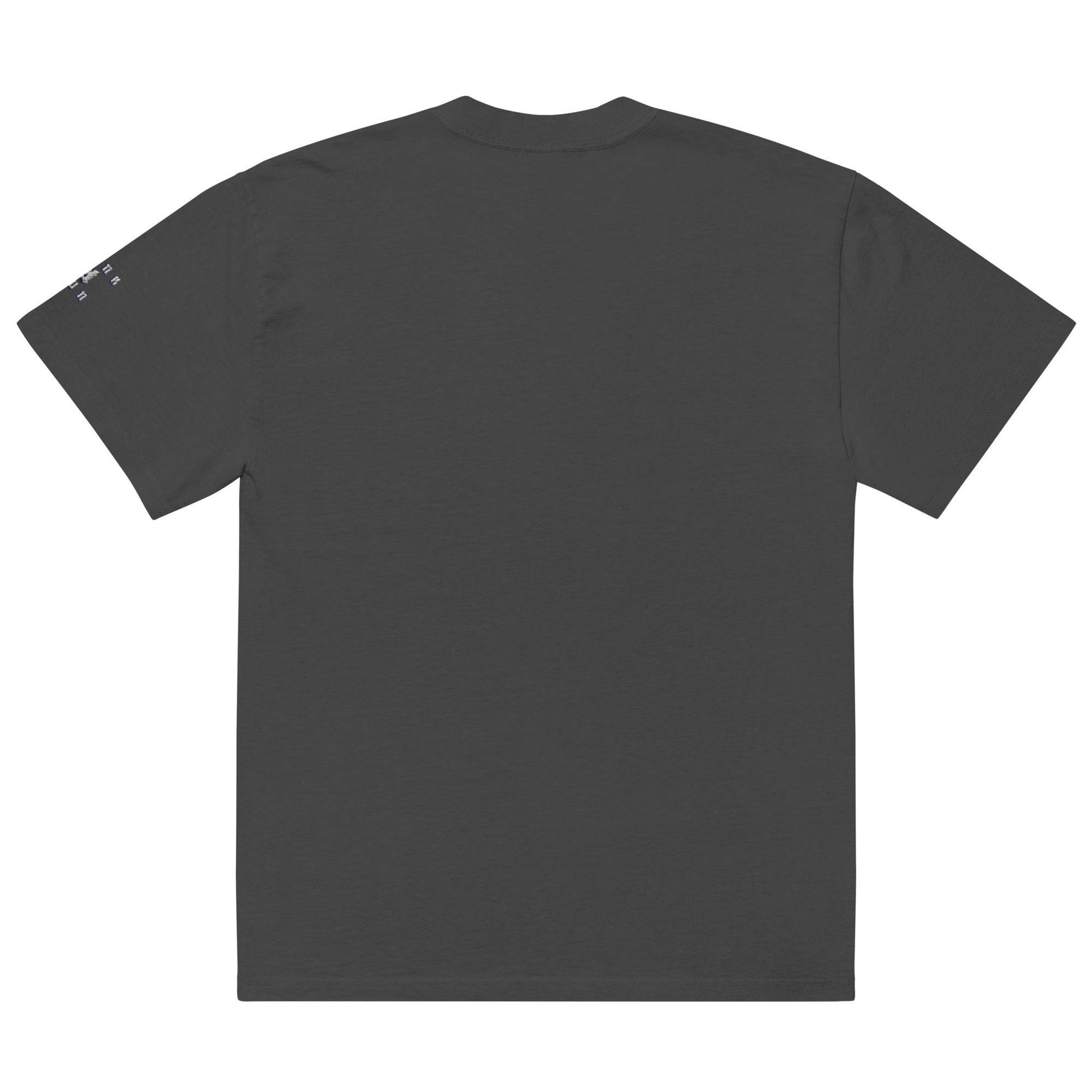 Unisex Oversized faded 100% carded cotton t-shirt Always think positive - Monk&Nun UnisexClothing