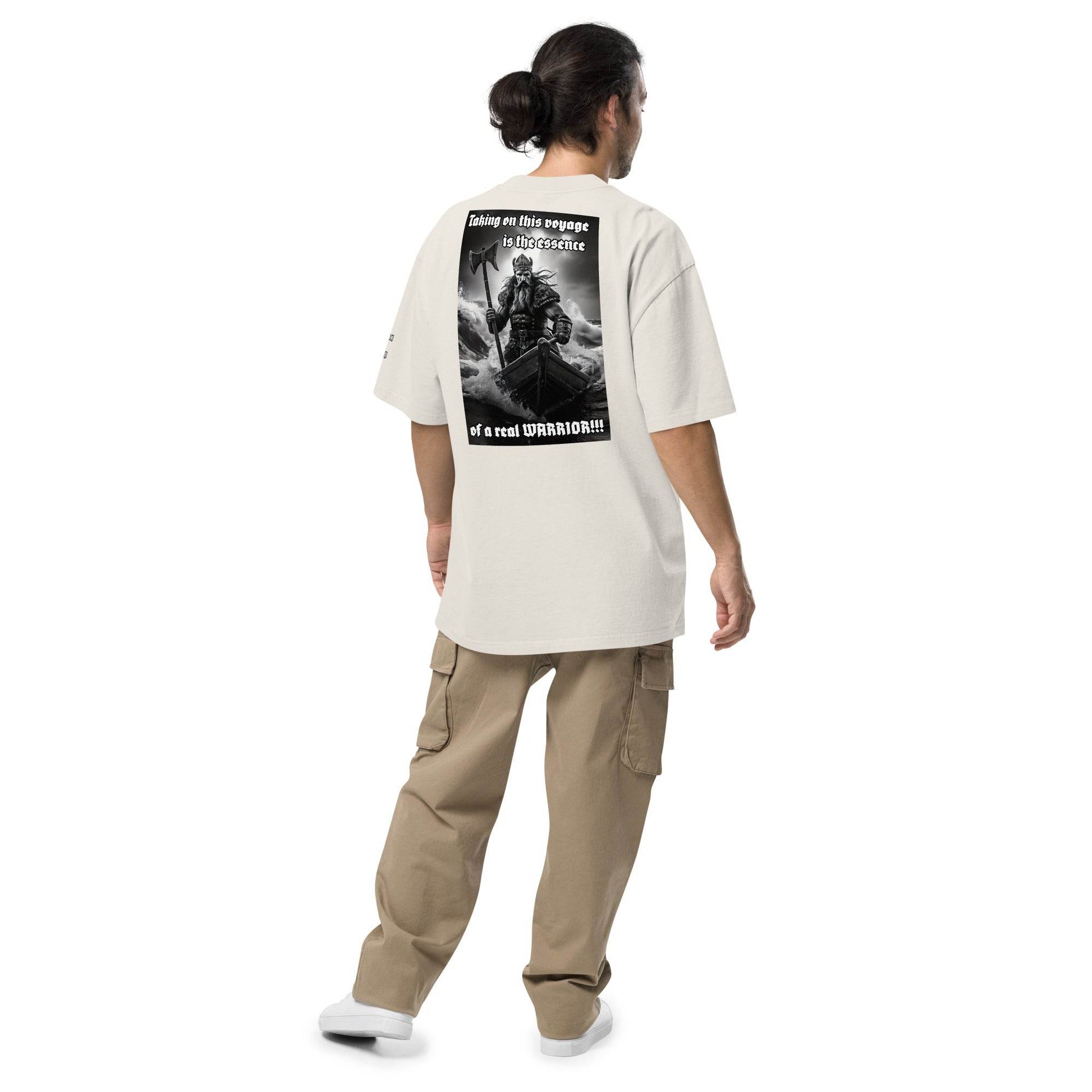 Unisex Oversized faded 100% carded cotton t-shirt Design #12 - Monk&Nun UnisexClothing