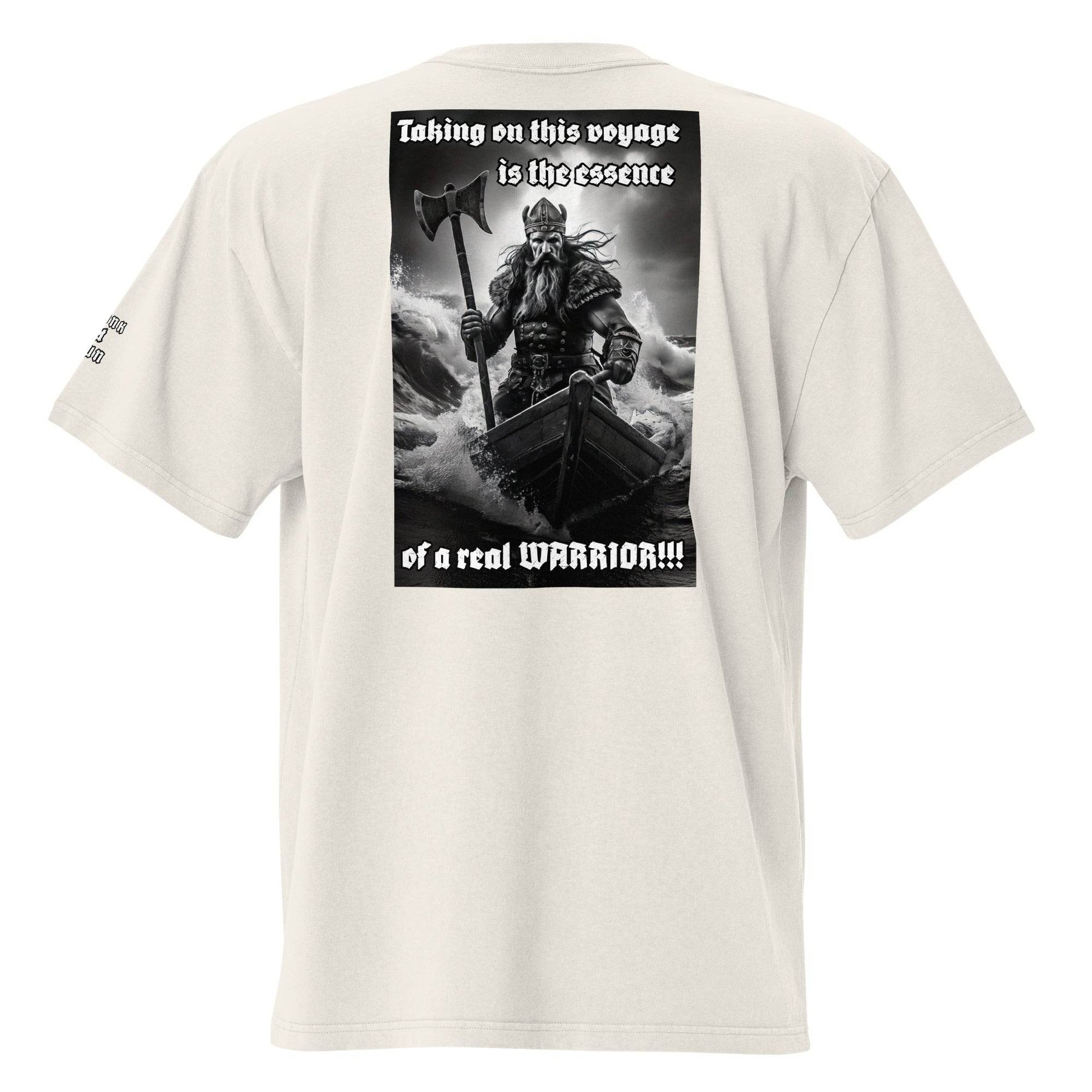 Unisex Oversized faded 100% carded cotton t-shirt Design #12 - Monk&Nun UnisexClothing