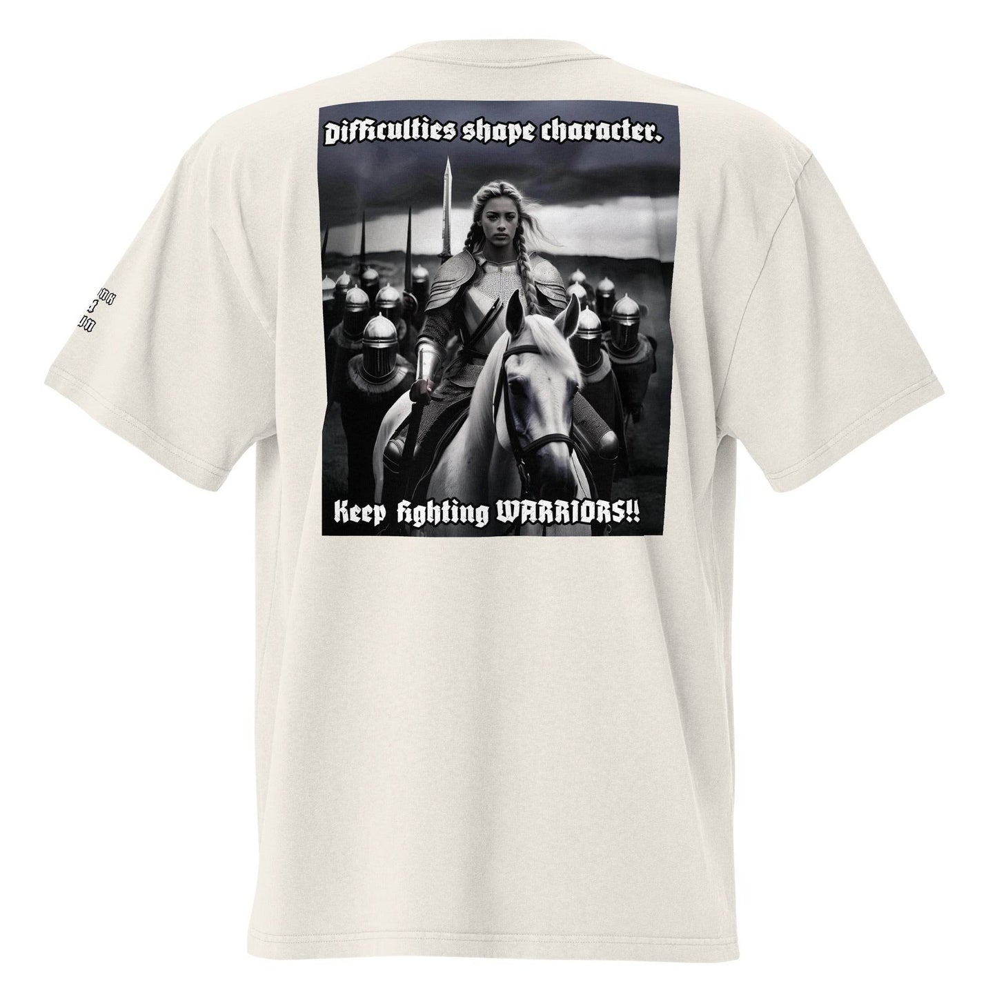 Unisex Oversized faded 100% carded cotton t-shirt Design #14 - Monk&Nun UnisexClothing
