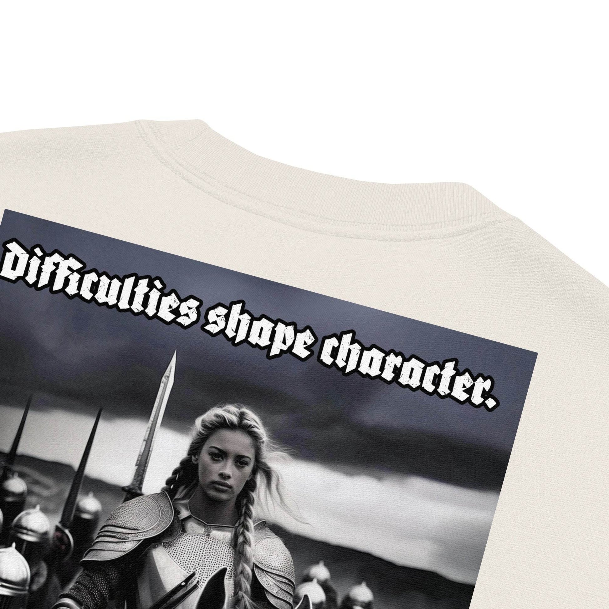 Unisex Oversized faded 100% carded cotton t-shirt Design #14 - Monk&Nun UnisexClothing
