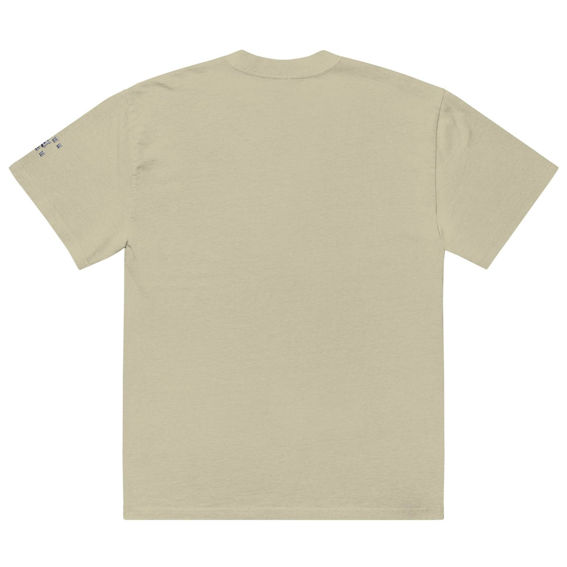 Unisex Oversized faded 100% carded cotton t-shirt Logo - Monk&Nun UnisexClothing