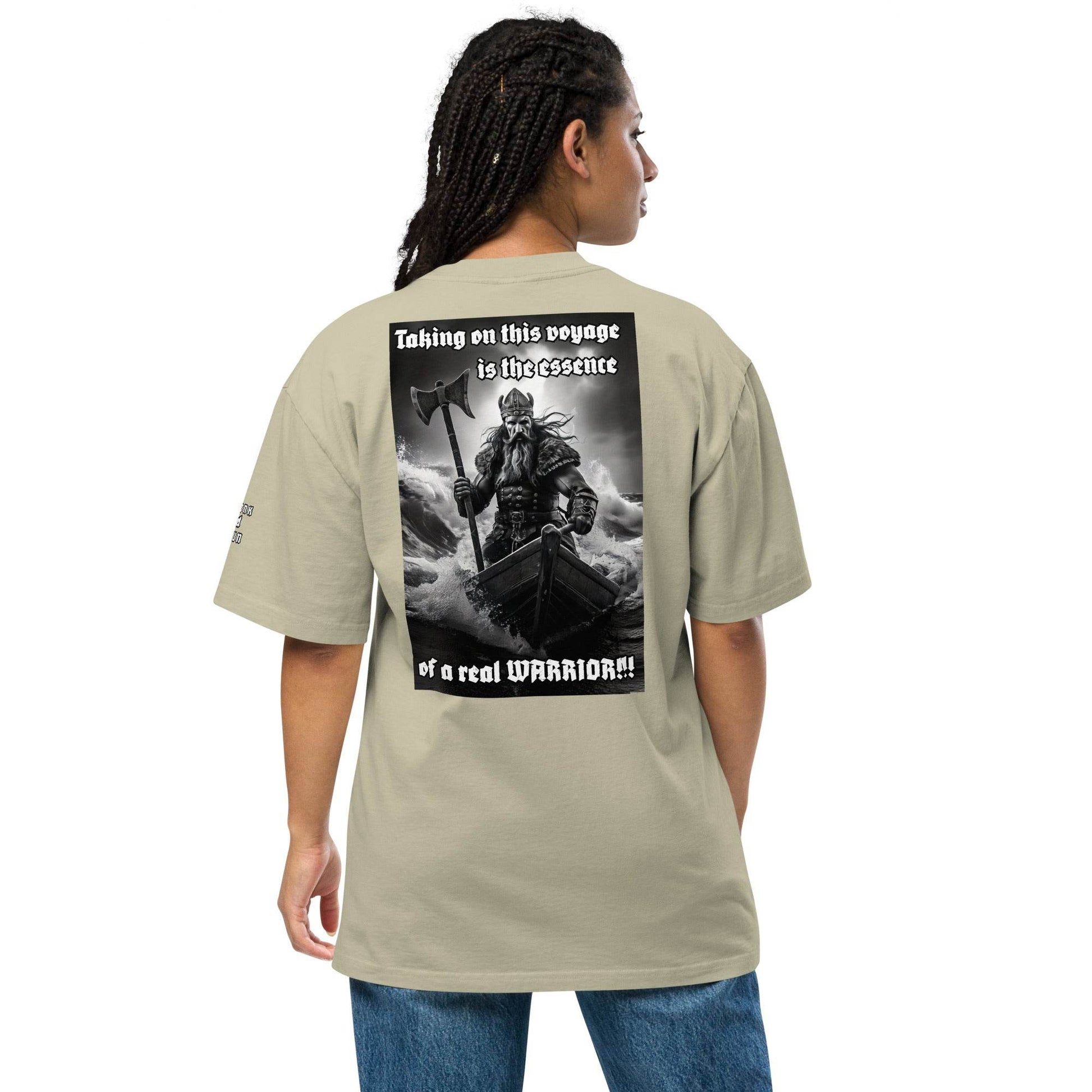 Unisex Oversized faded 100% carded cotton t-shirt Design #12 - Monk&Nun UnisexClothing