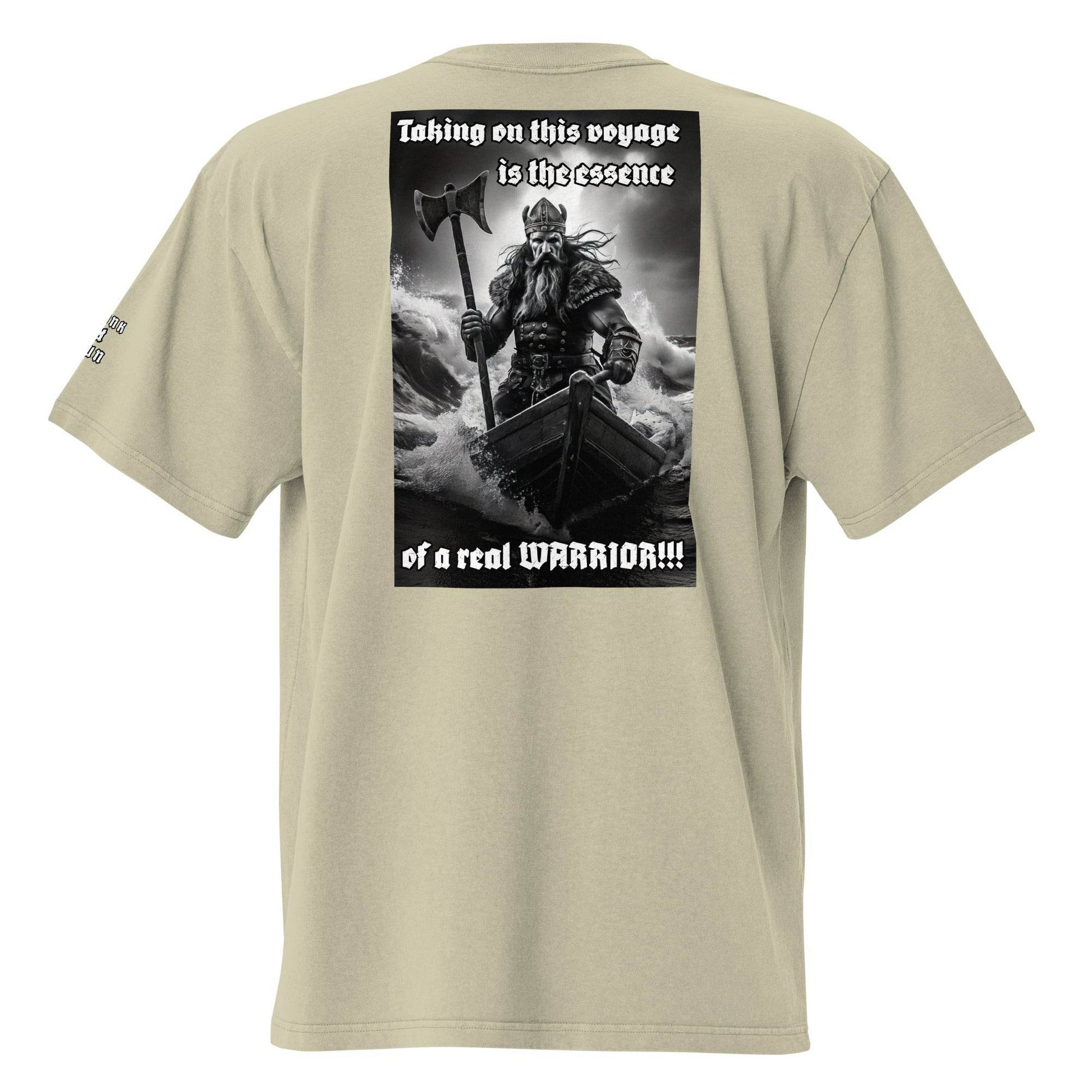 Unisex Oversized faded 100% carded cotton t-shirt Design #12 - Monk&Nun UnisexClothing