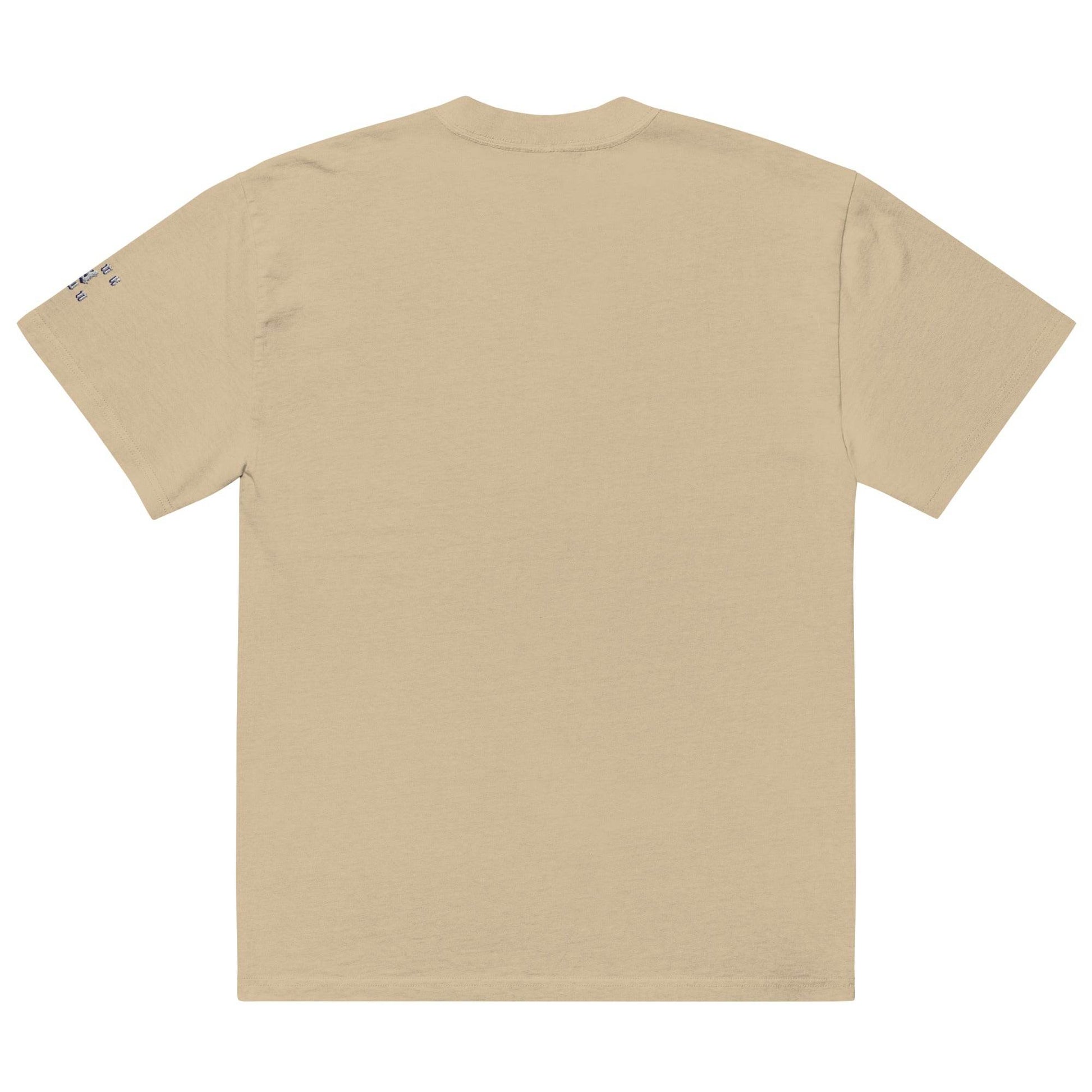 Unisex Oversized faded 100% carded cotton t-shirt Always think positive - Monk&Nun UnisexClothing