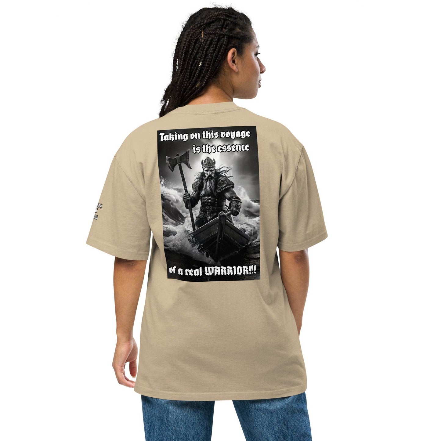 Unisex Oversized faded 100% carded cotton t-shirt Design #12 - Monk&Nun UnisexClothing
