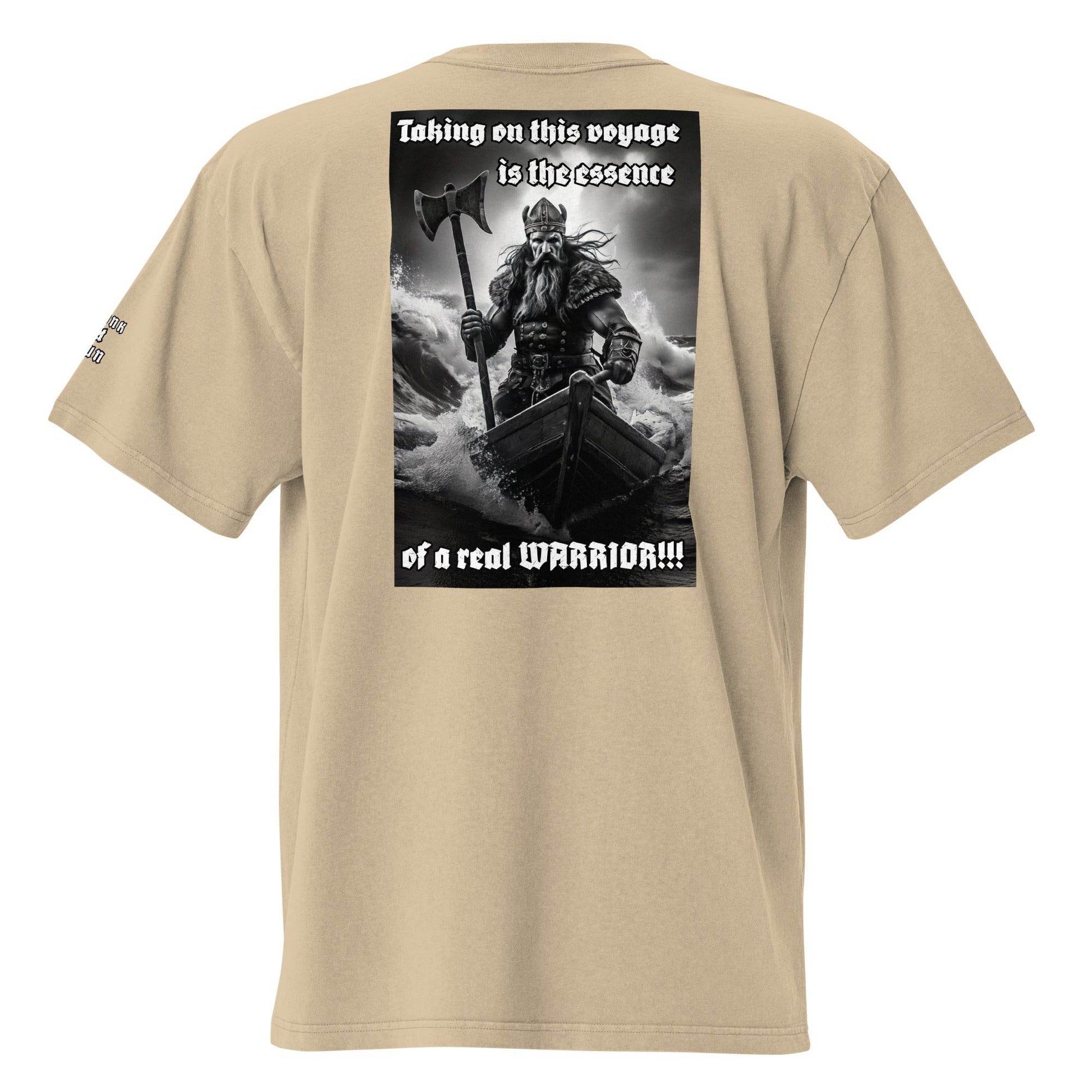 Unisex Oversized faded 100% carded cotton t-shirt Design #12 - Monk&Nun UnisexClothing