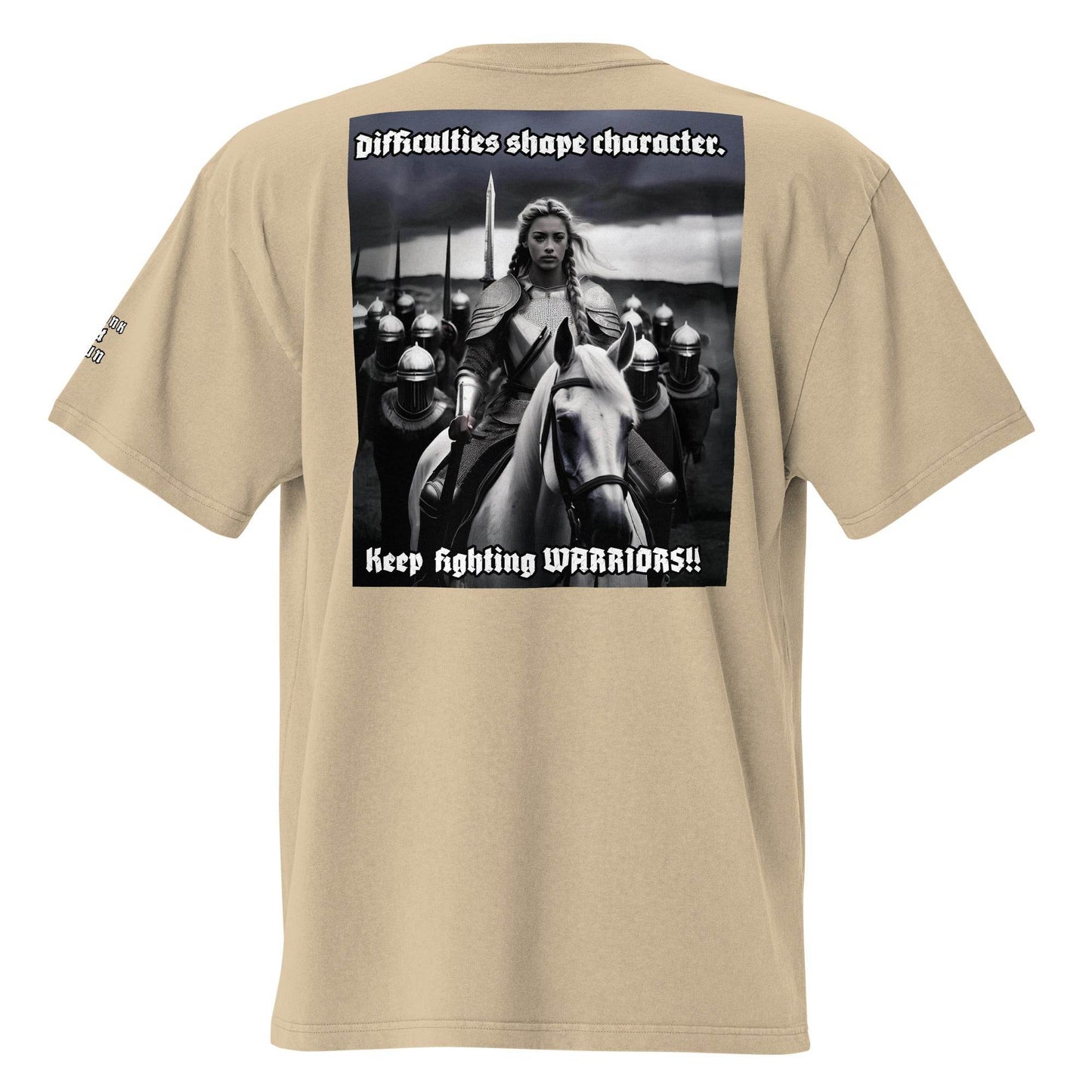 Unisex Oversized faded 100% carded cotton t-shirt Design #14 - Monk&Nun UnisexClothing