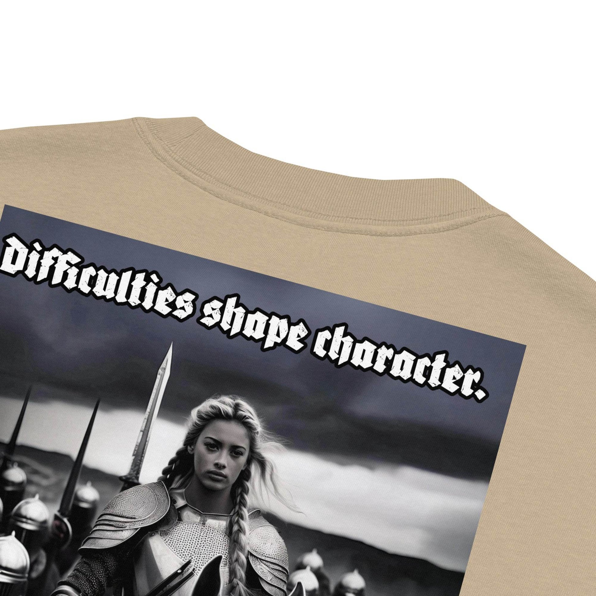 Unisex Oversized faded 100% carded cotton t-shirt Design #14 - Monk&Nun UnisexClothing
