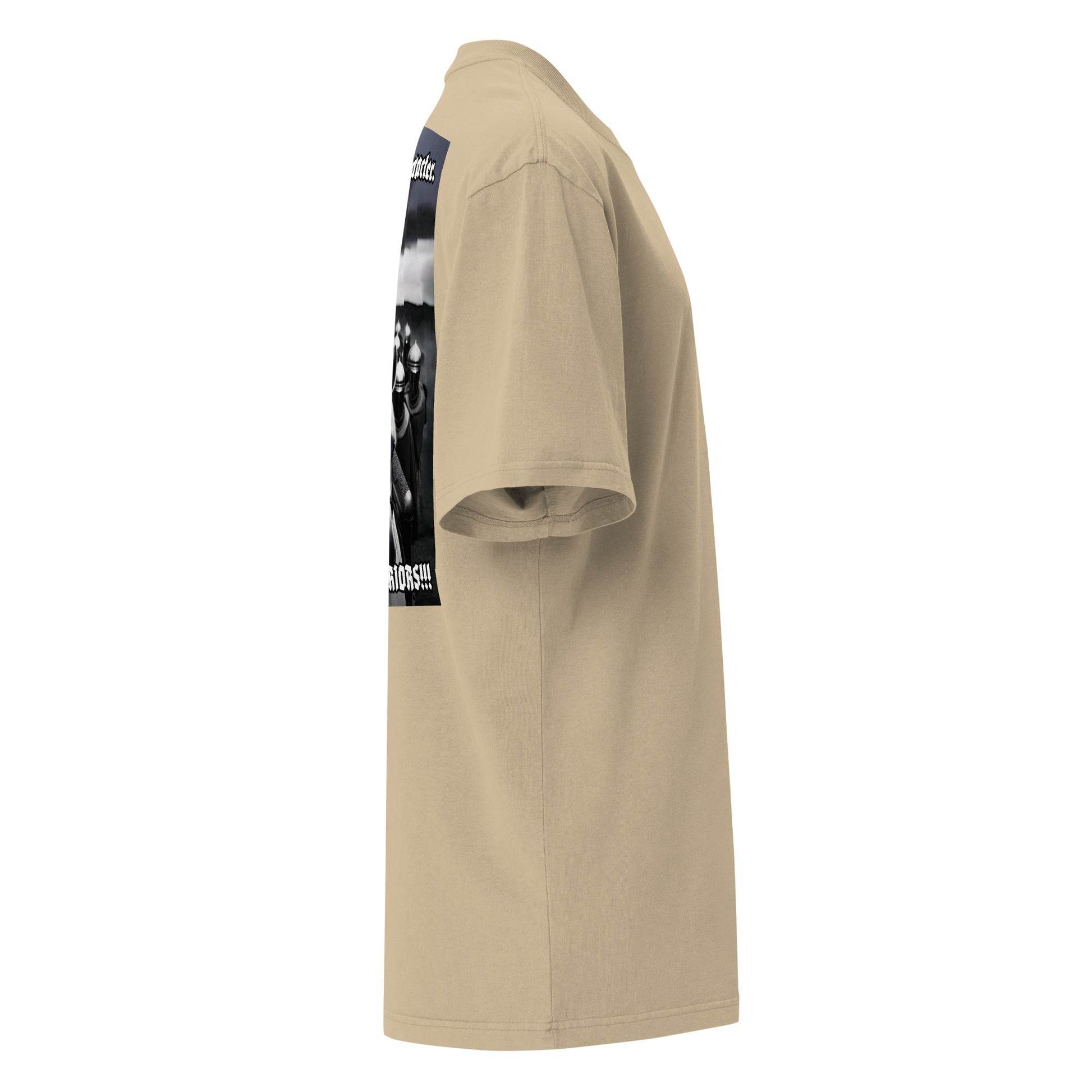 Unisex Oversized faded 100% carded cotton t-shirt Design #14 - Monk&Nun UnisexClothing