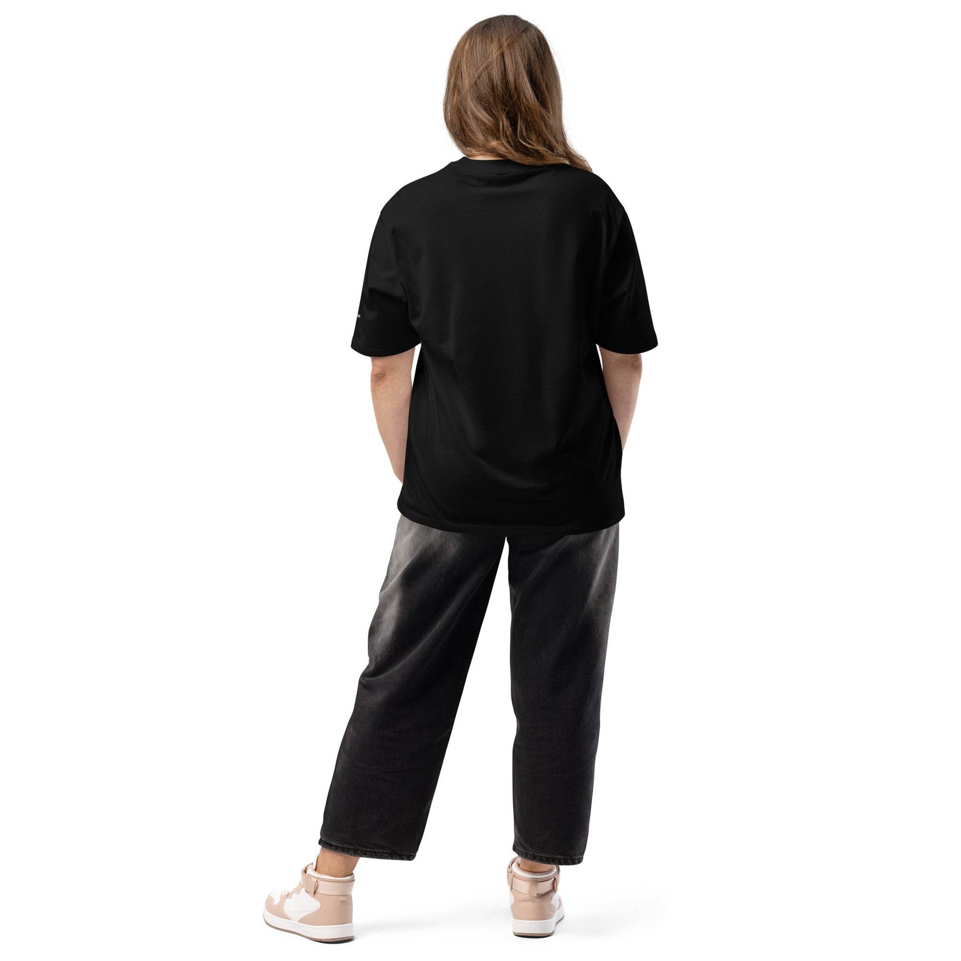 Unisex Oversized 100% premium cotton heavyweight t-shirt Logo - Monk&Nun UnisexClothing