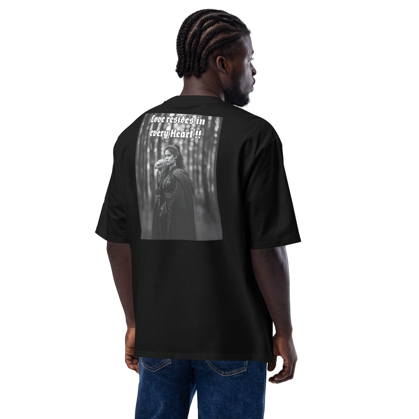 Unisex Oversized 100% premium cotton heavyweight t-shirt Design #1 - Monk&Nun UnisexClothing