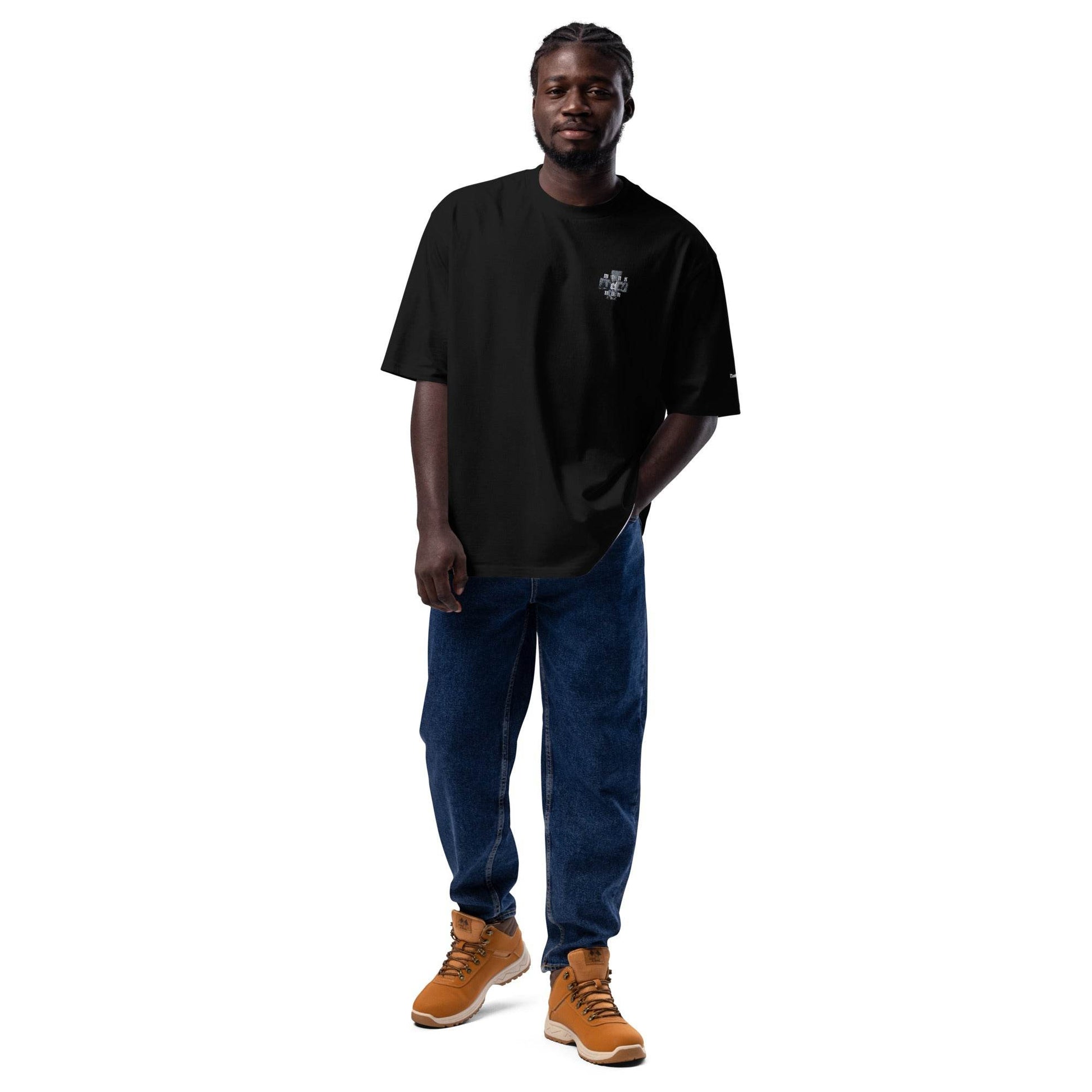 Unisex Oversized 100% premium cotton heavyweight t-shirt Always think positive - Monk&Nun UnisexClothing