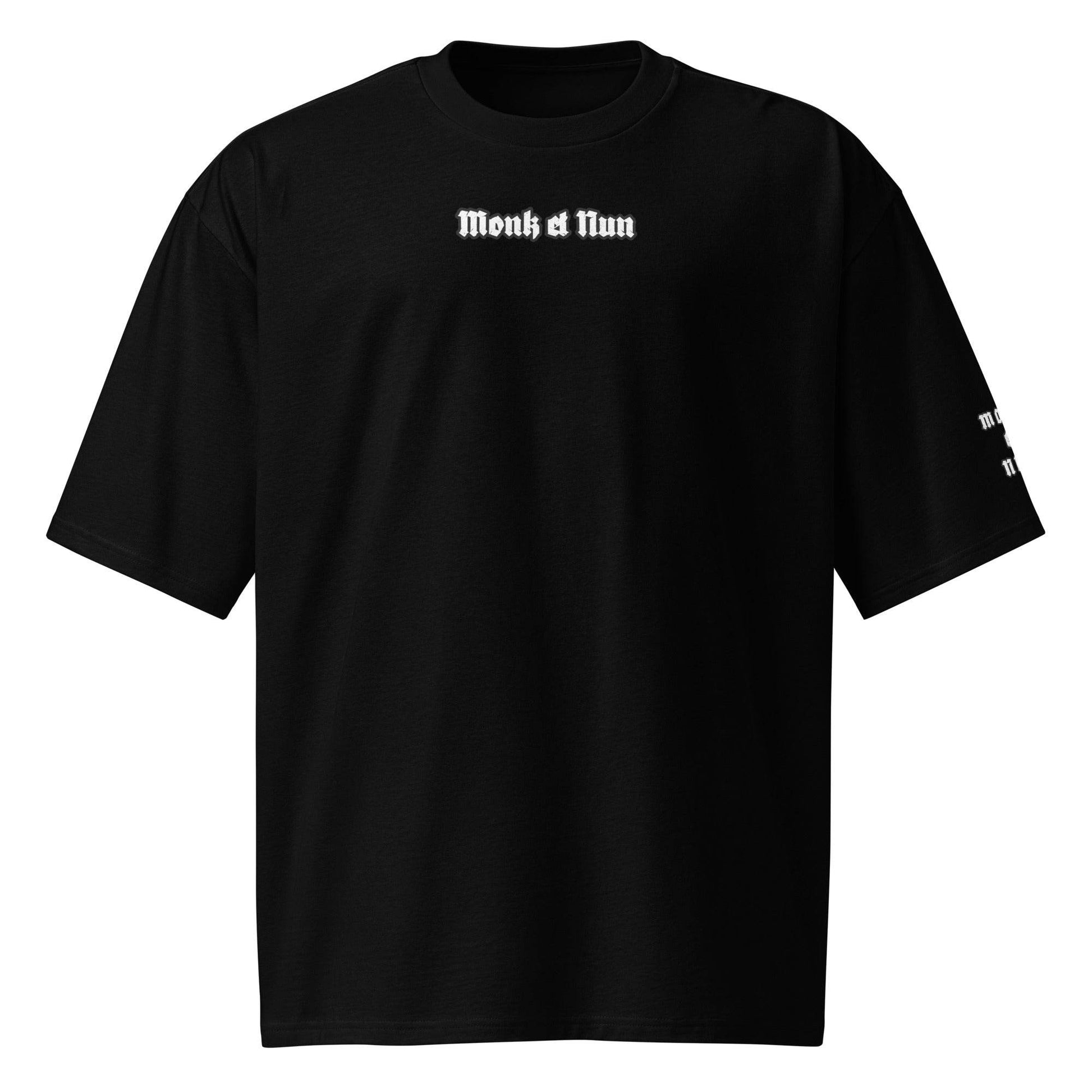 Unisex Oversized 100% premium cotton heavyweight t-shirt Design #1 - Monk&Nun UnisexClothing