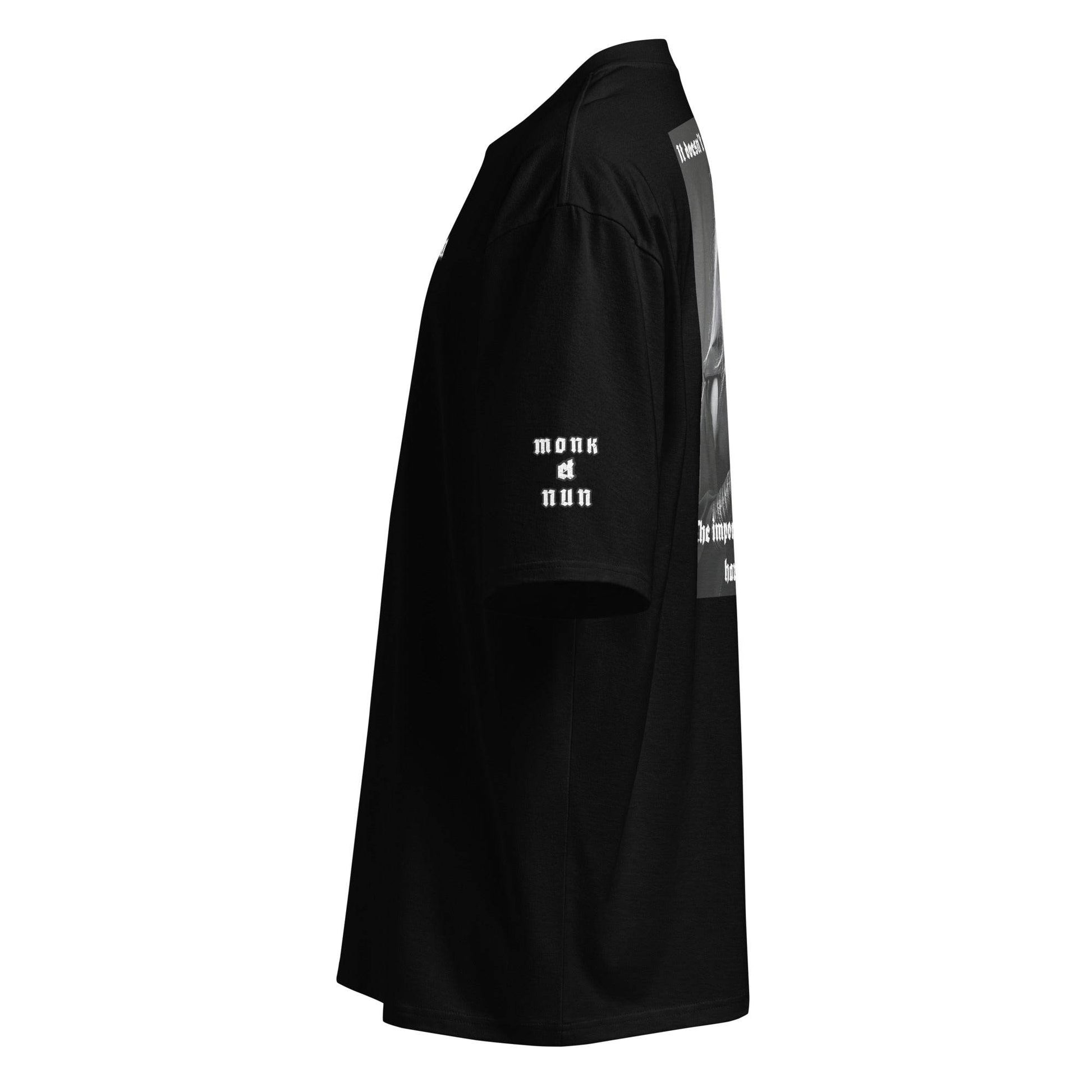 Unisex Oversized 100% premium cotton heavyweight t-shirt Design #3 - Monk&Nun UnisexClothing
