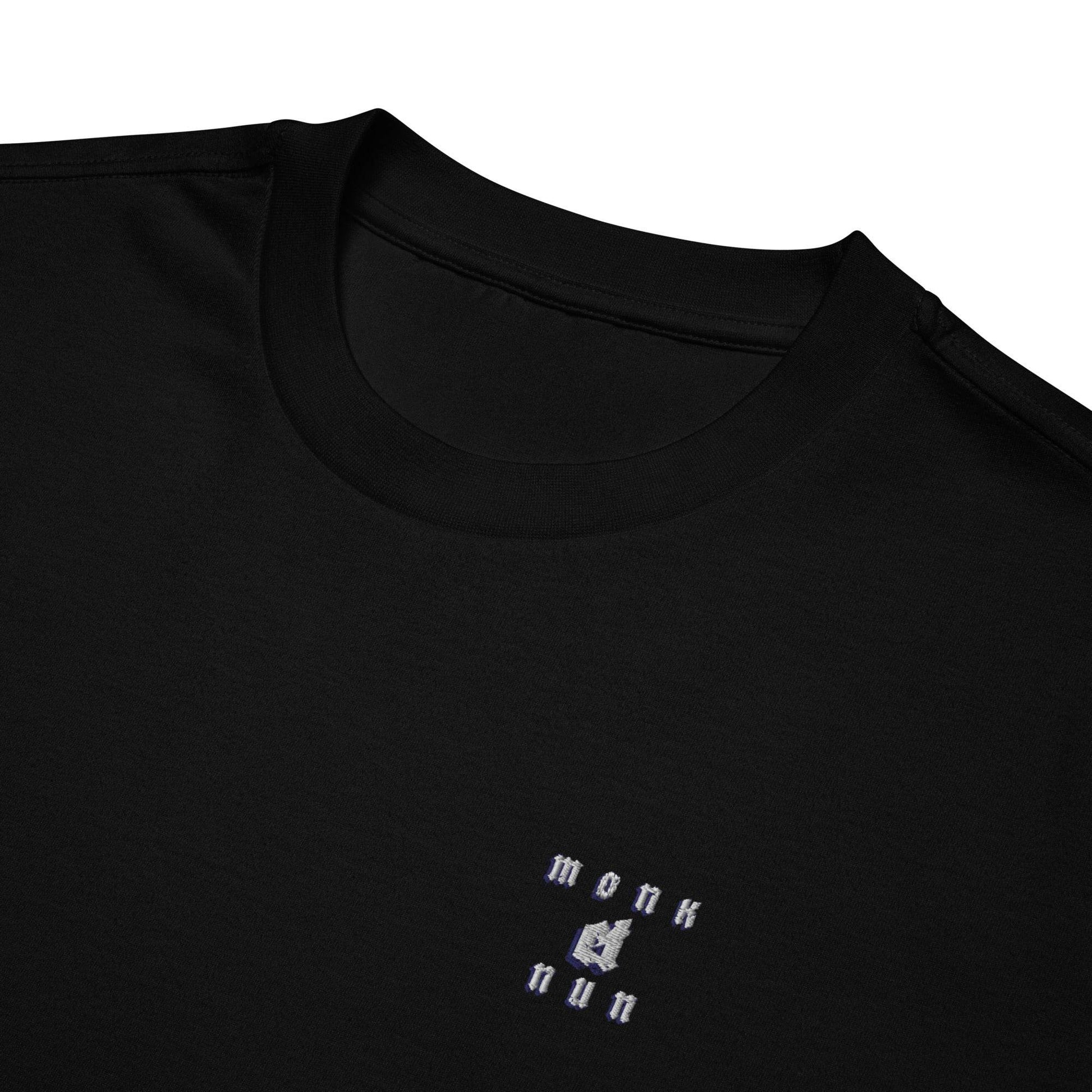 Unisex Oversized 100% premium cotton heavyweight t-shirt Logo - Monk&Nun UnisexClothing