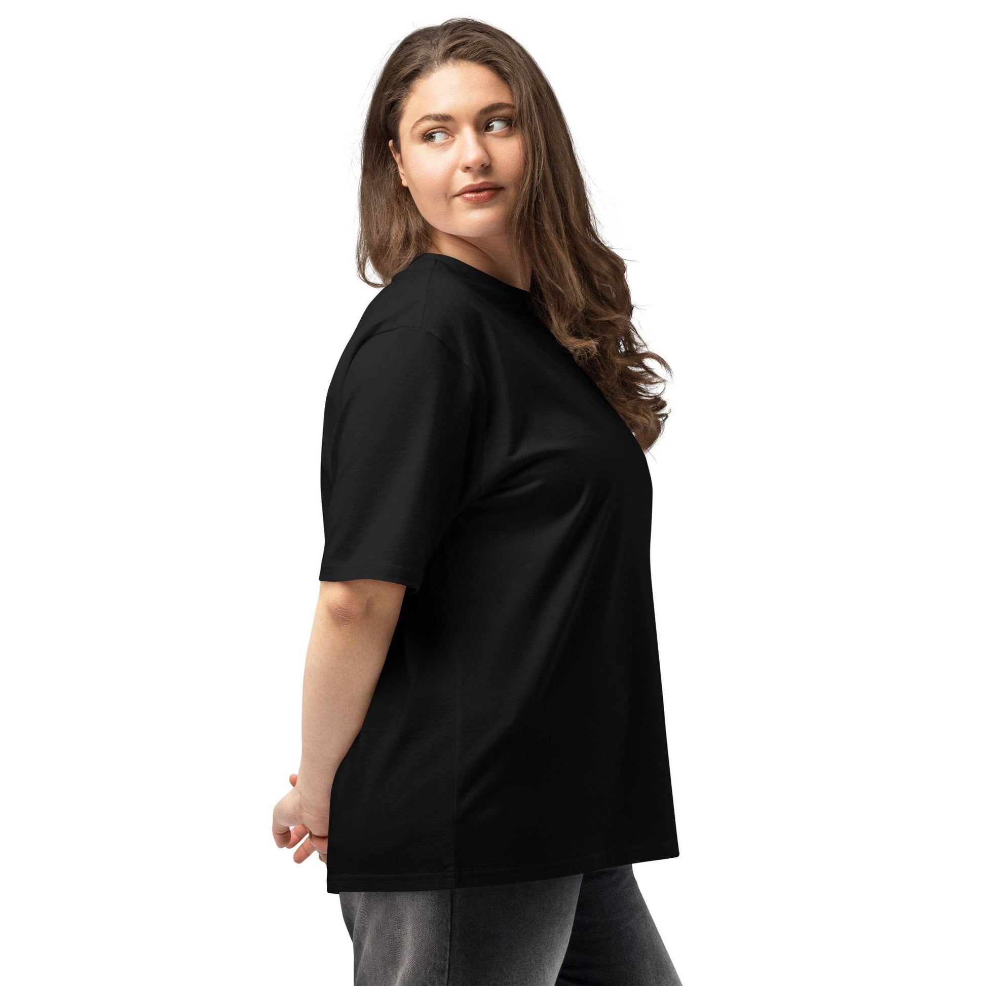Unisex Oversized 100% premium cotton heavyweight t-shirt Logo - Monk&Nun UnisexClothing