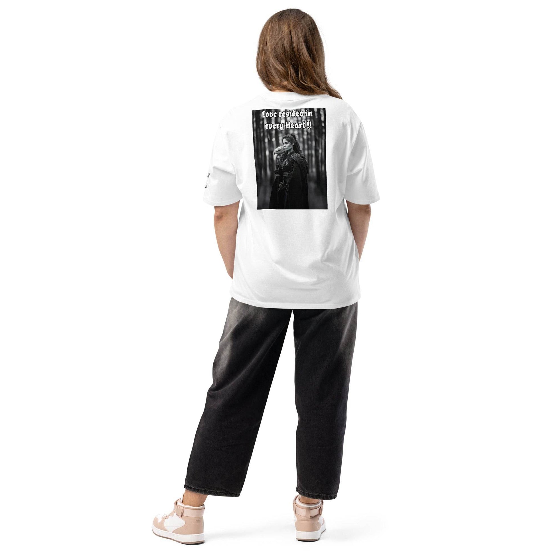 Unisex Oversized 100% premium cotton heavyweight t-shirt Design #1 - Monk&Nun UnisexClothing