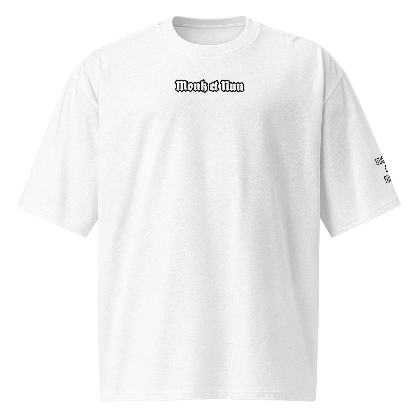 Unisex Oversized 100% premium cotton heavyweight t-shirt Design #3 - Monk&Nun UnisexClothing