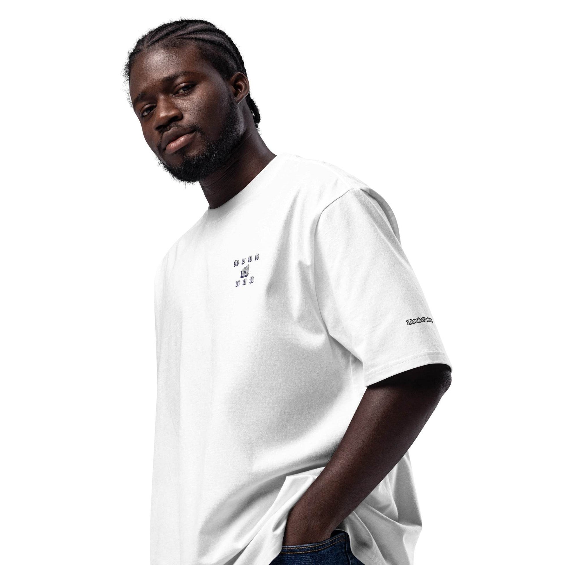 Unisex Oversized 100% premium cotton heavyweight t-shirt Logo - Monk&Nun UnisexClothing