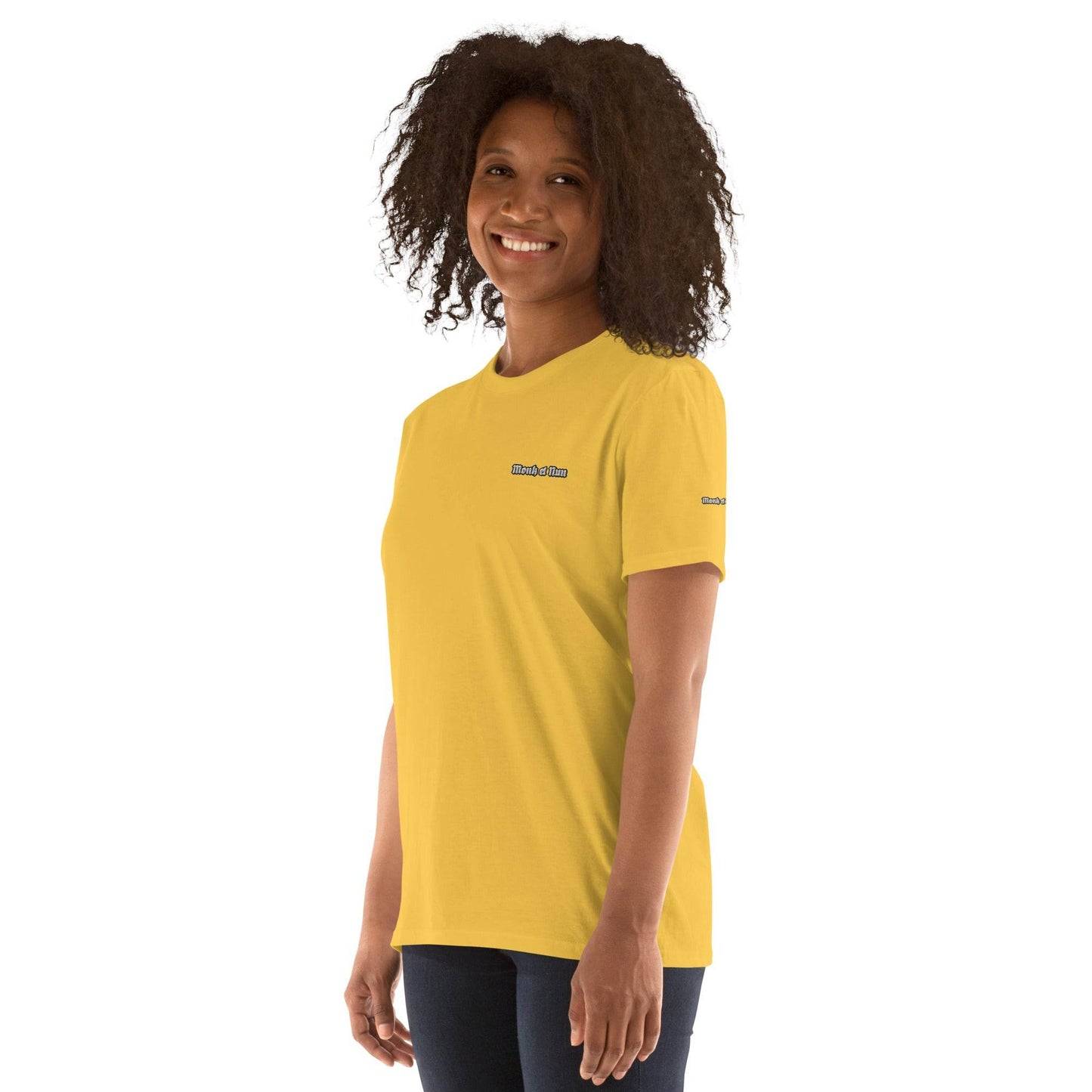 Unisex Short Sleeve 100% ring-spun cotton t-Shirt Design #1 - Monk&Nun UnisexClothing