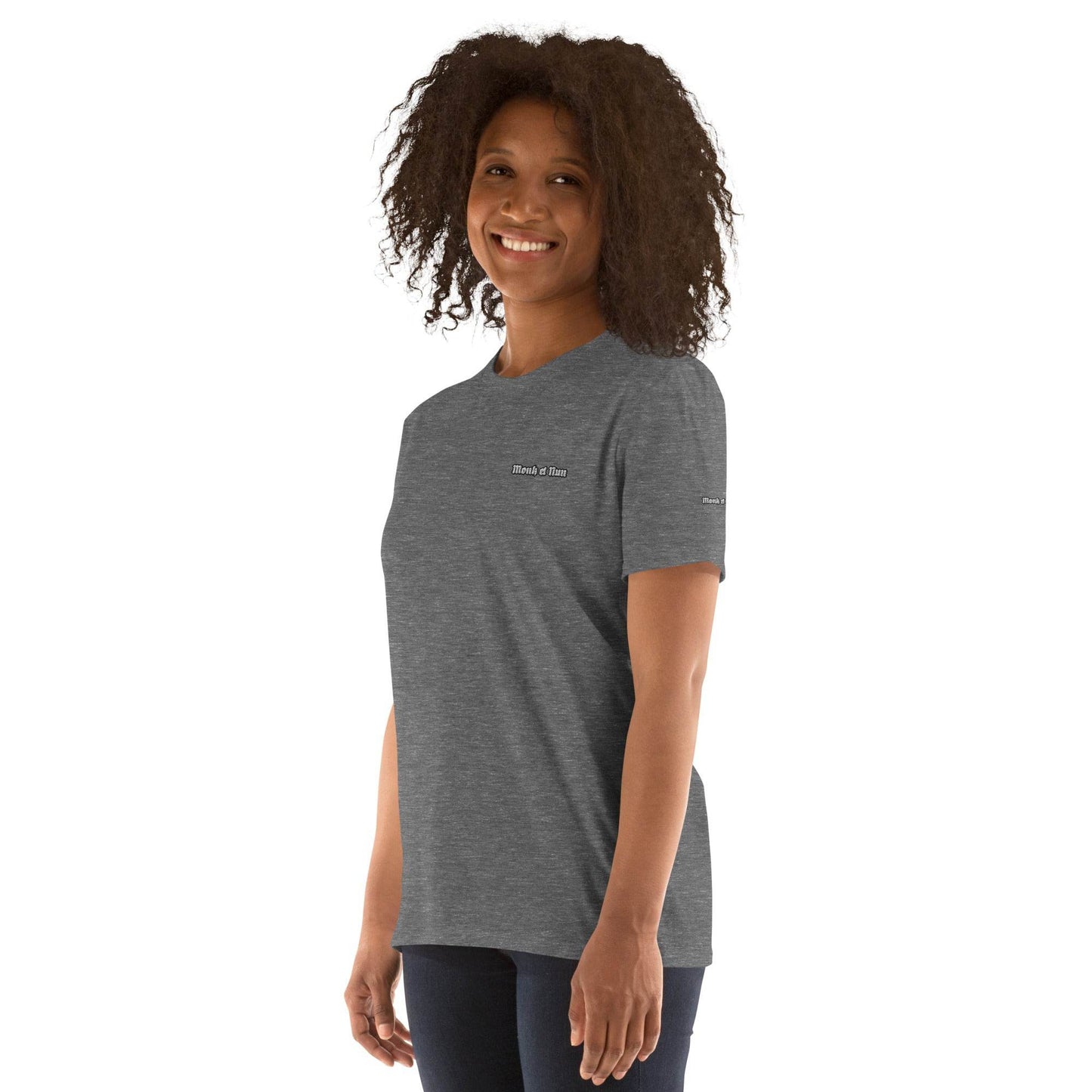 Unisex Short Sleeve 100% ring-spun cotton t-Shirt Design #1 - Monk&Nun UnisexClothing