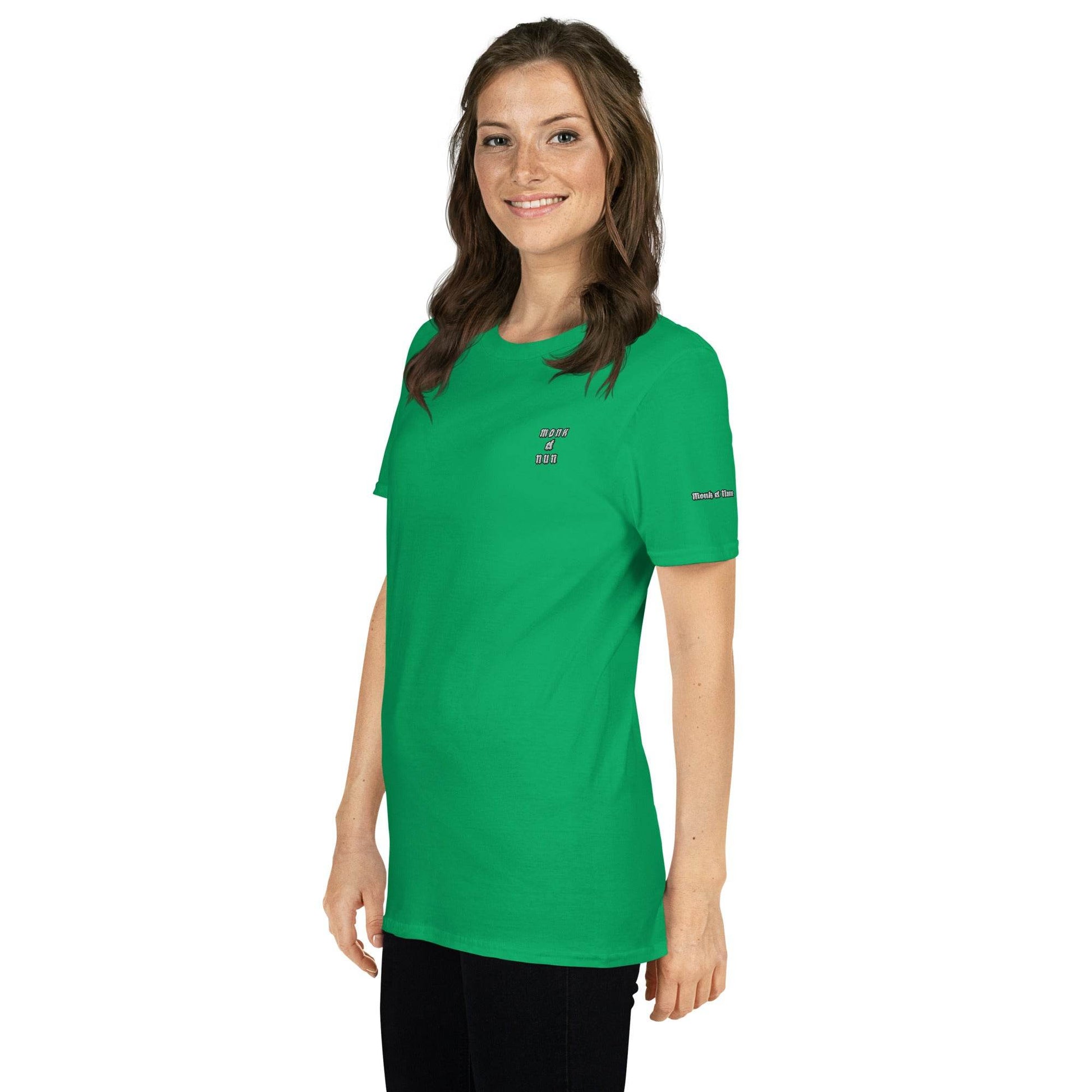 Unisex Short Sleeve 100% ring-spun cotton t-Shirt Always think positive - Monk&Nun UnisexClothing