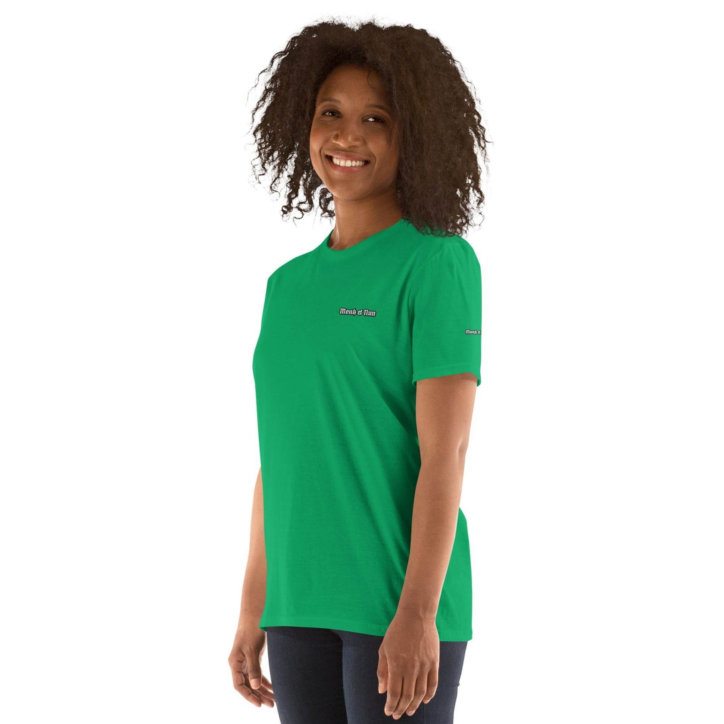 Unisex Short Sleeve 100% ring-spun cotton t-Shirt Design #1 - Monk&Nun UnisexClothing