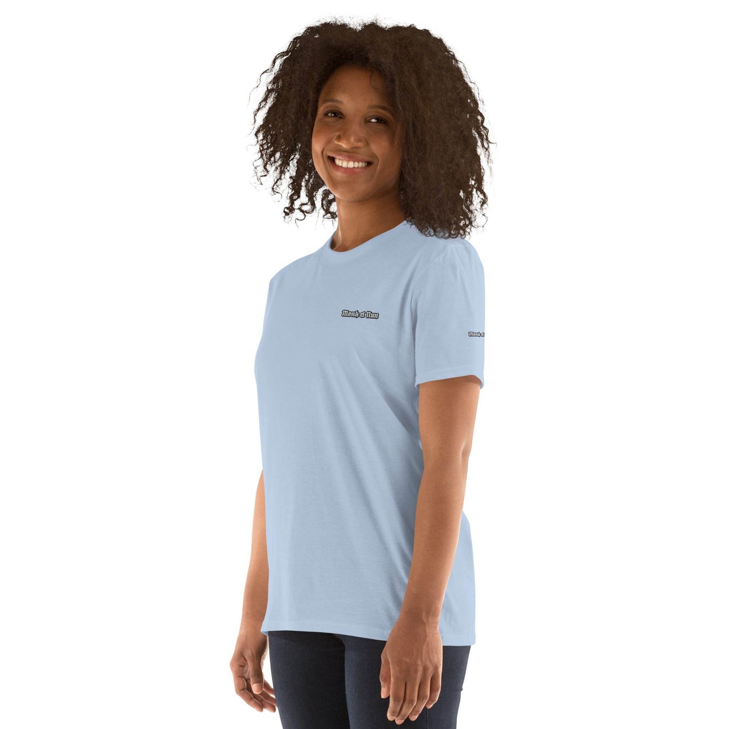 Unisex Short Sleeve 100% ring-spun cotton t-Shirt Design #1 - Monk&Nun UnisexClothing
