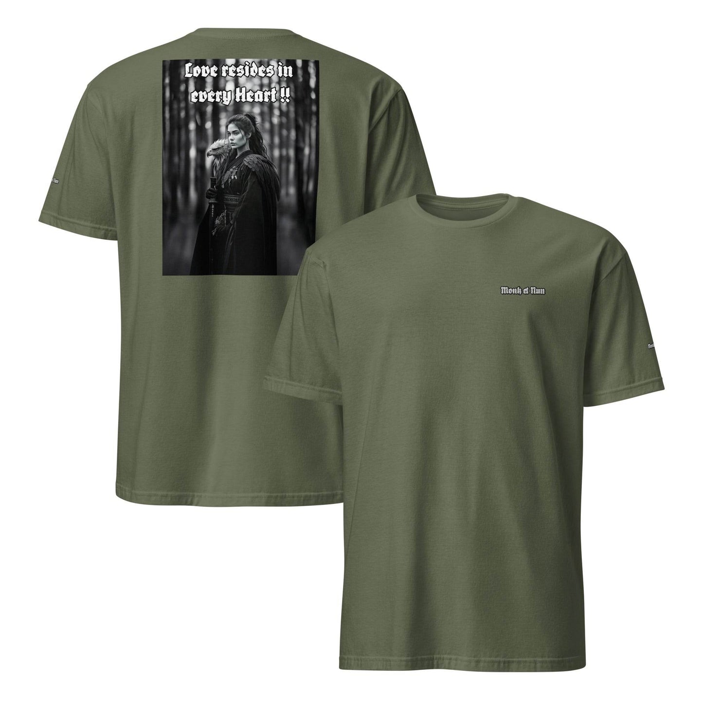 Unisex Short Sleeve 100% ring-spun cotton t-Shirt Design #1 - Monk&Nun UnisexClothing