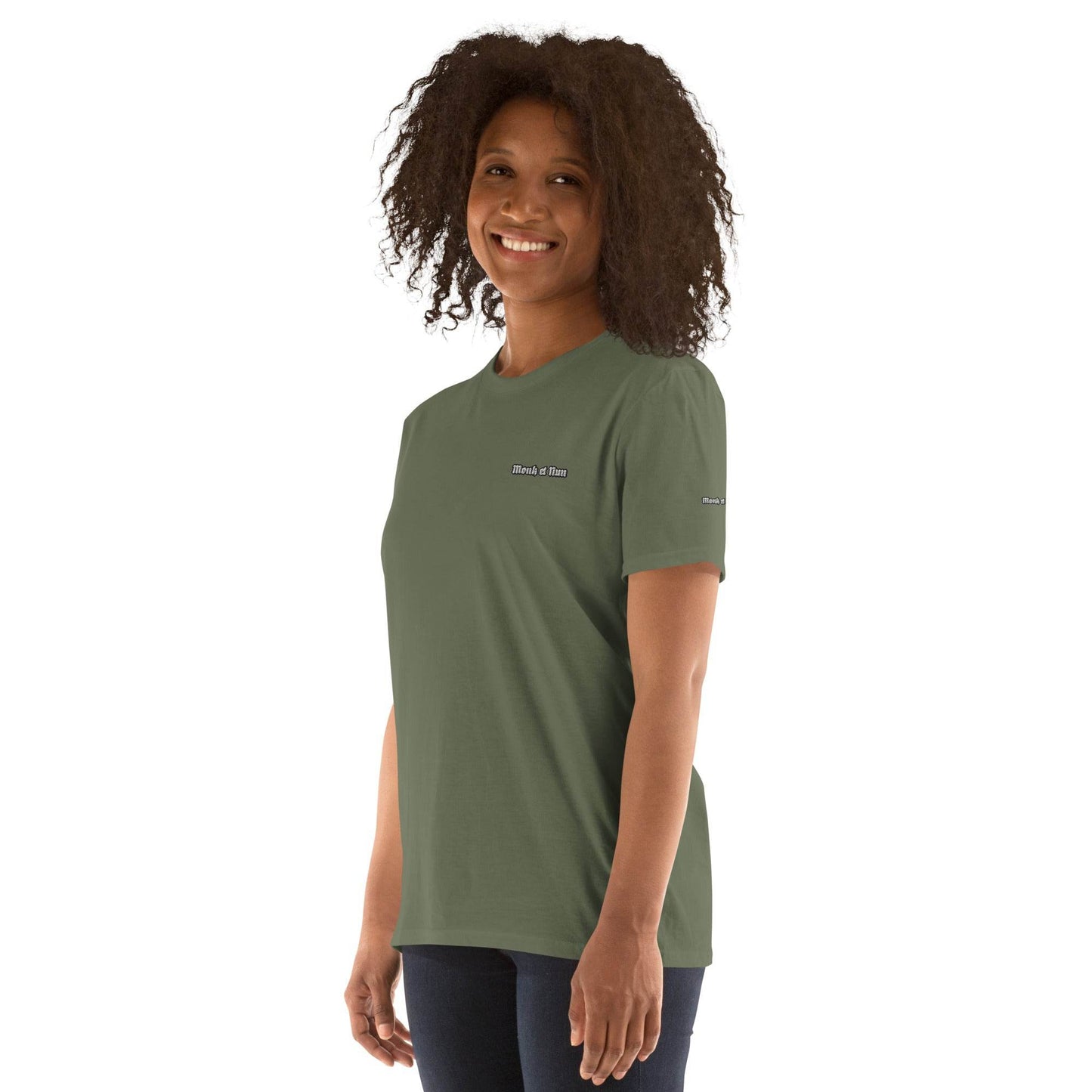 Unisex Short Sleeve 100% ring-spun cotton t-Shirt Design #1 - Monk&Nun UnisexClothing