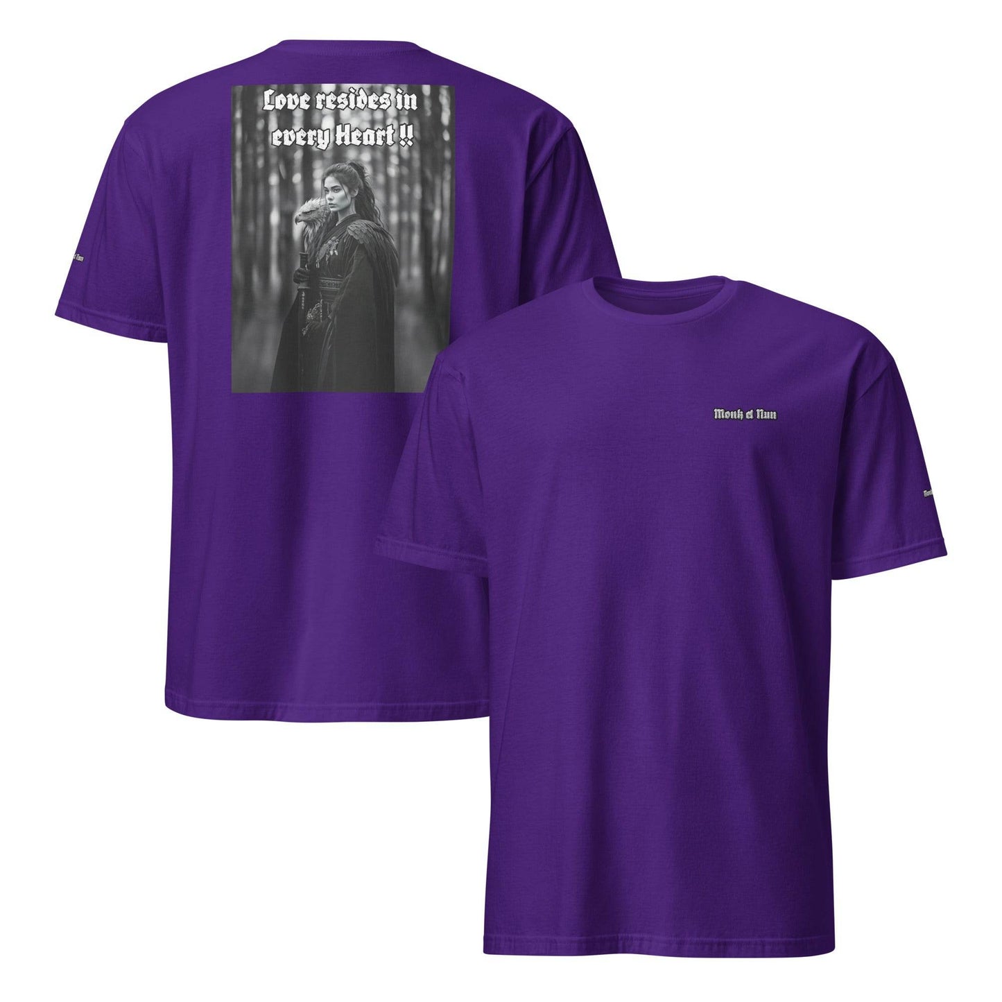 Unisex Short Sleeve 100% ring-spun cotton t-Shirt Design #1 - Monk&Nun UnisexClothing