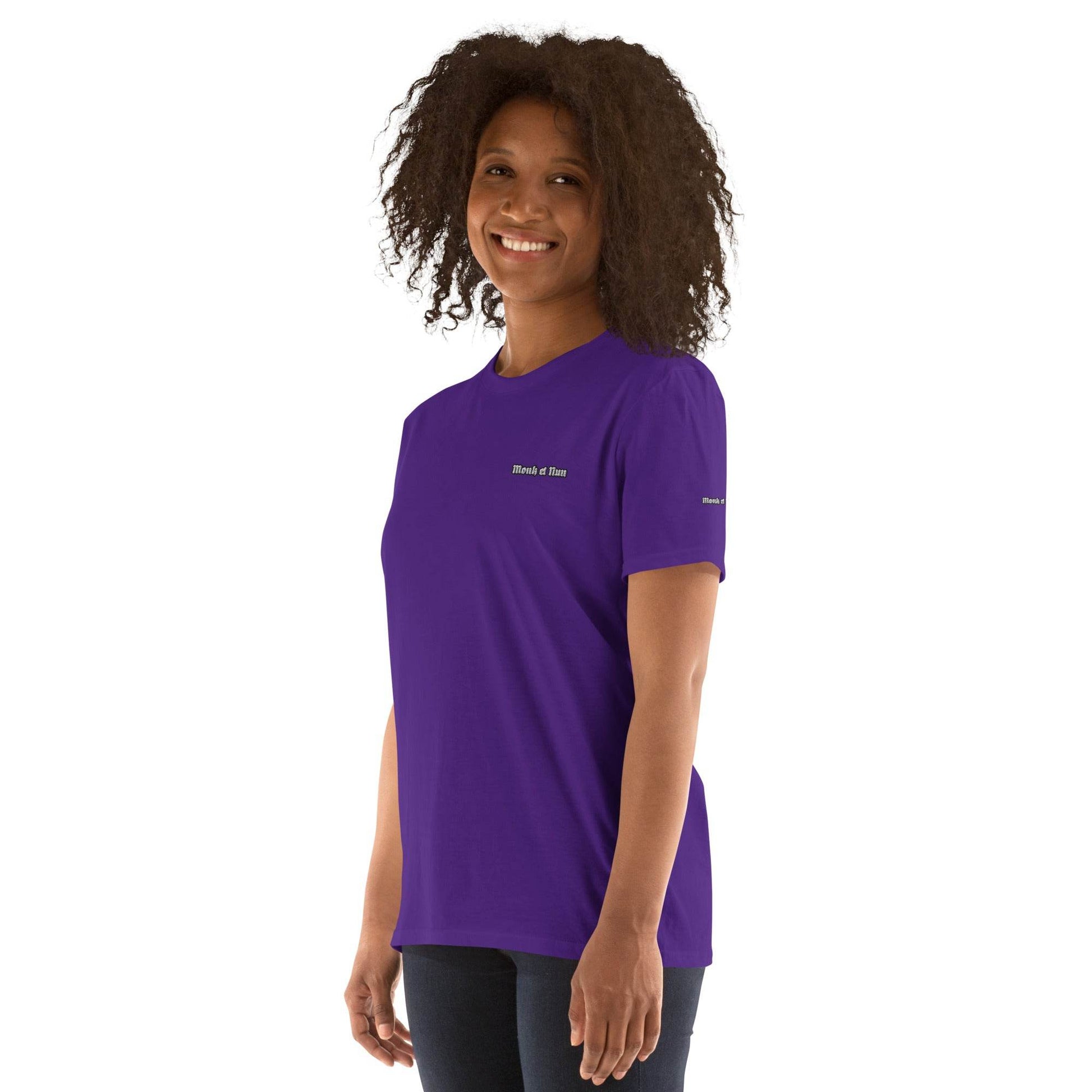 Unisex Short Sleeve 100% ring-spun cotton t-Shirt Design #1 - Monk&Nun UnisexClothing