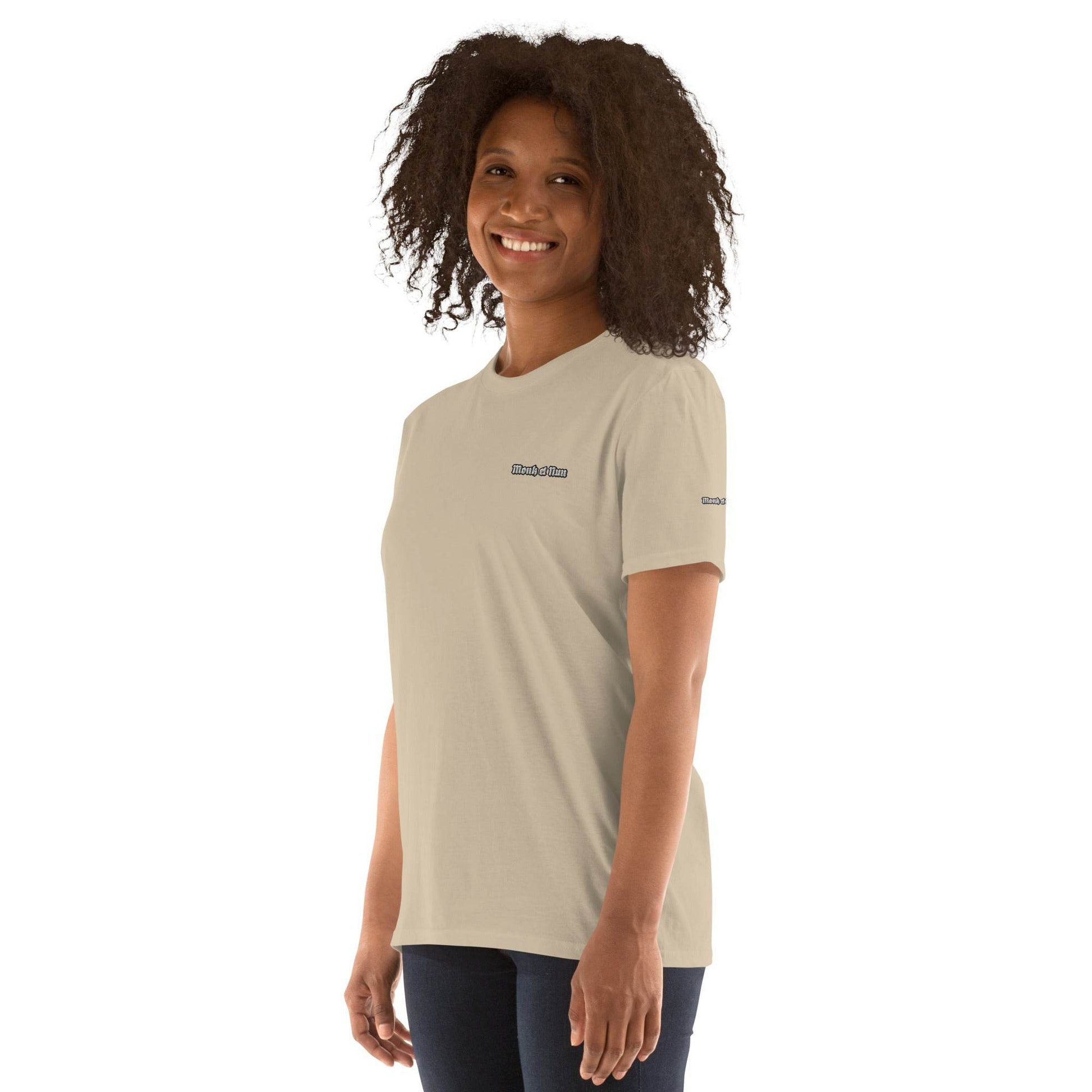 Unisex Short Sleeve 100% ring-spun cotton t-Shirt Design #1 - Monk&Nun UnisexClothing