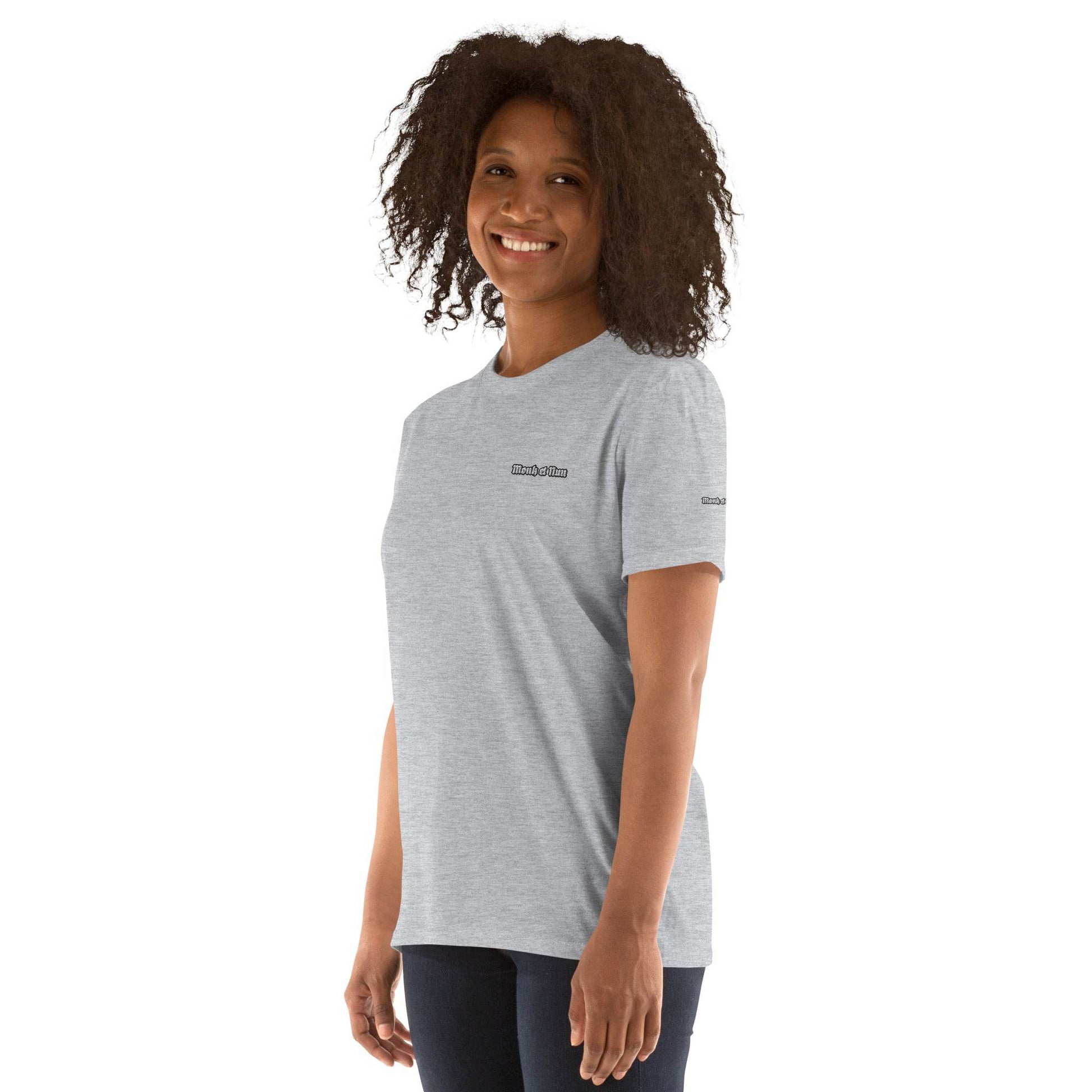Unisex Short Sleeve 100% ring-spun cotton t-Shirt Design #1 - Monk&Nun UnisexClothing