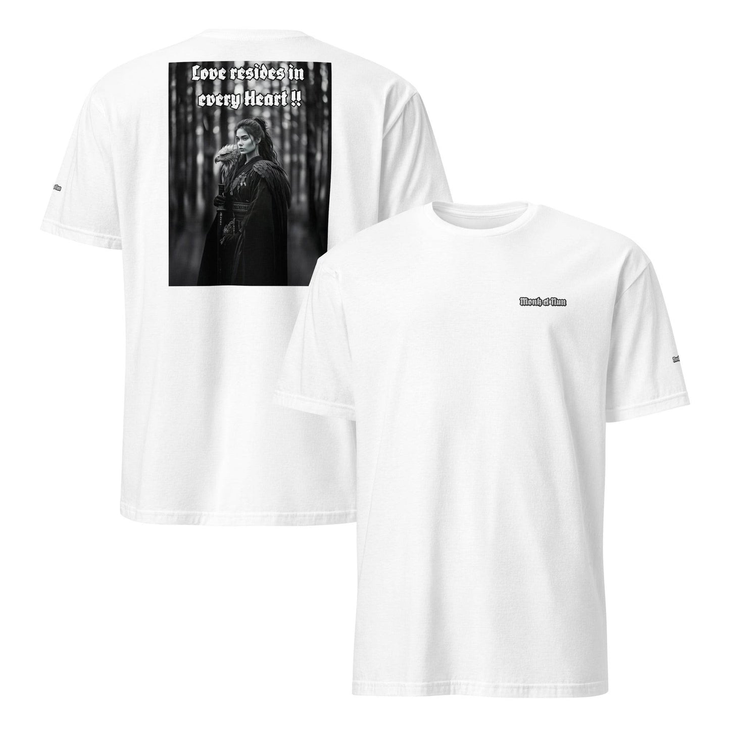 Unisex Short Sleeve 100% ring-spun cotton t-Shirt Design #1 - Monk&Nun UnisexClothing