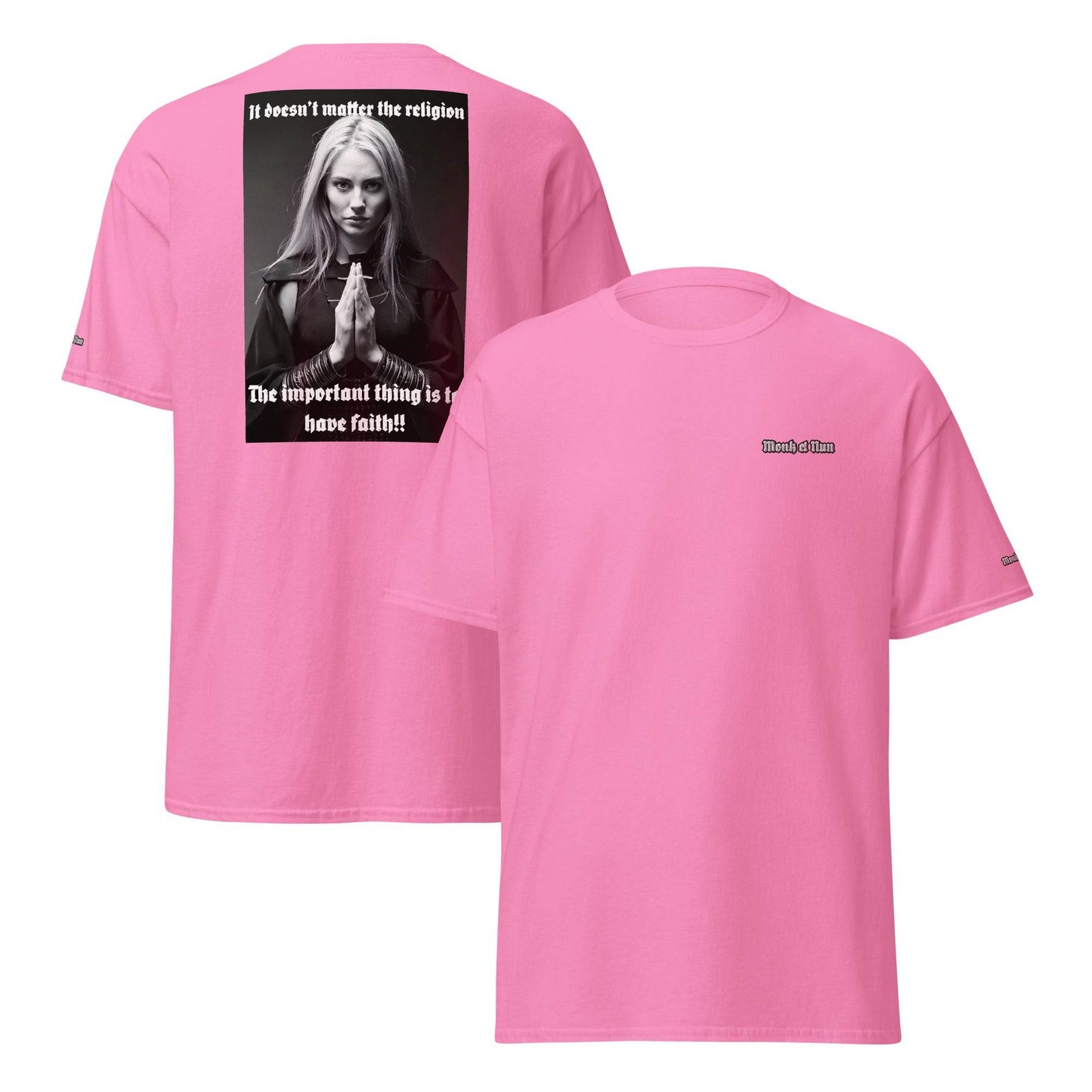 Unisex classic 100% cotton t-Shirt Design #3 - Monk&Nun UnisexClothing